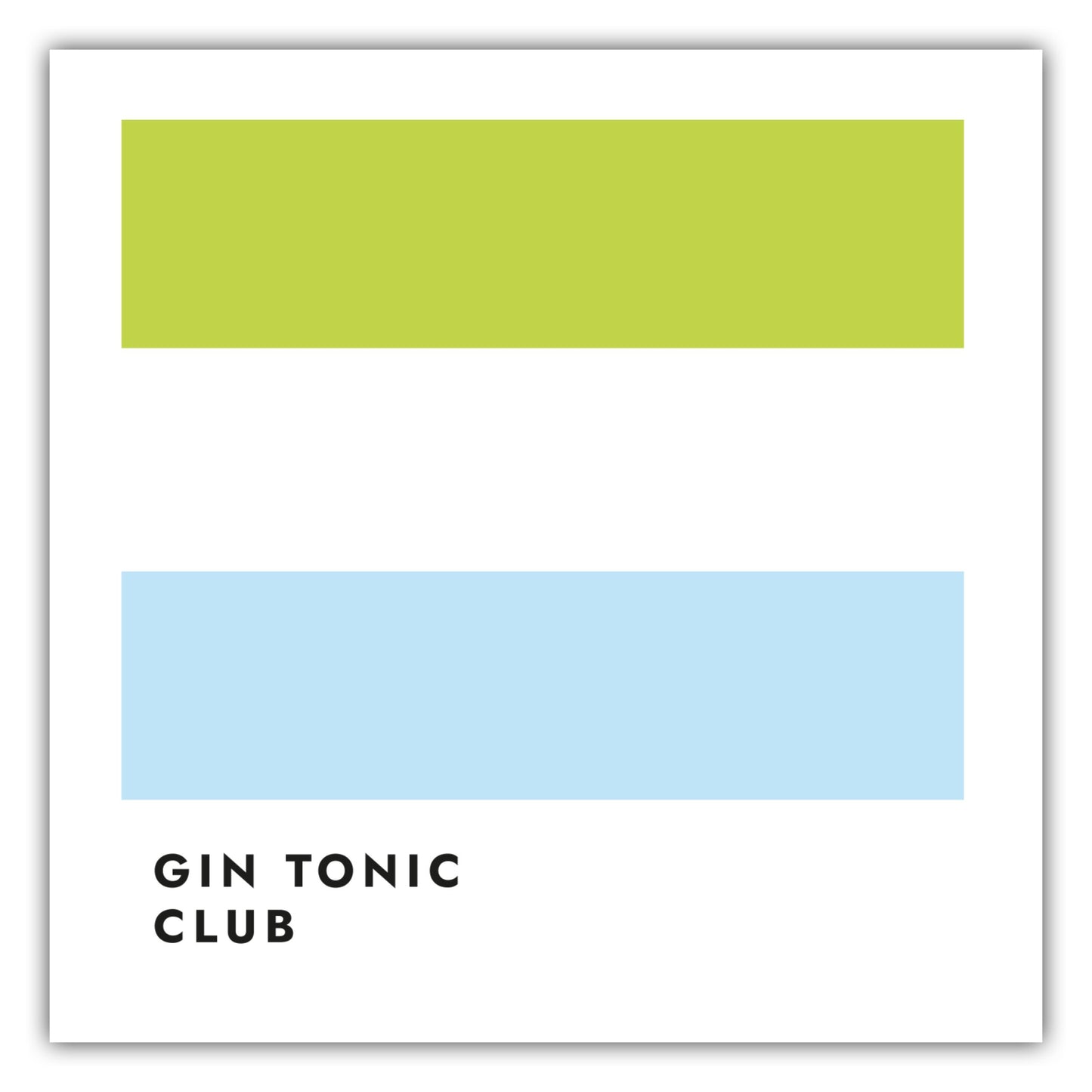 Poster Gin Tonic Club (Limette)
