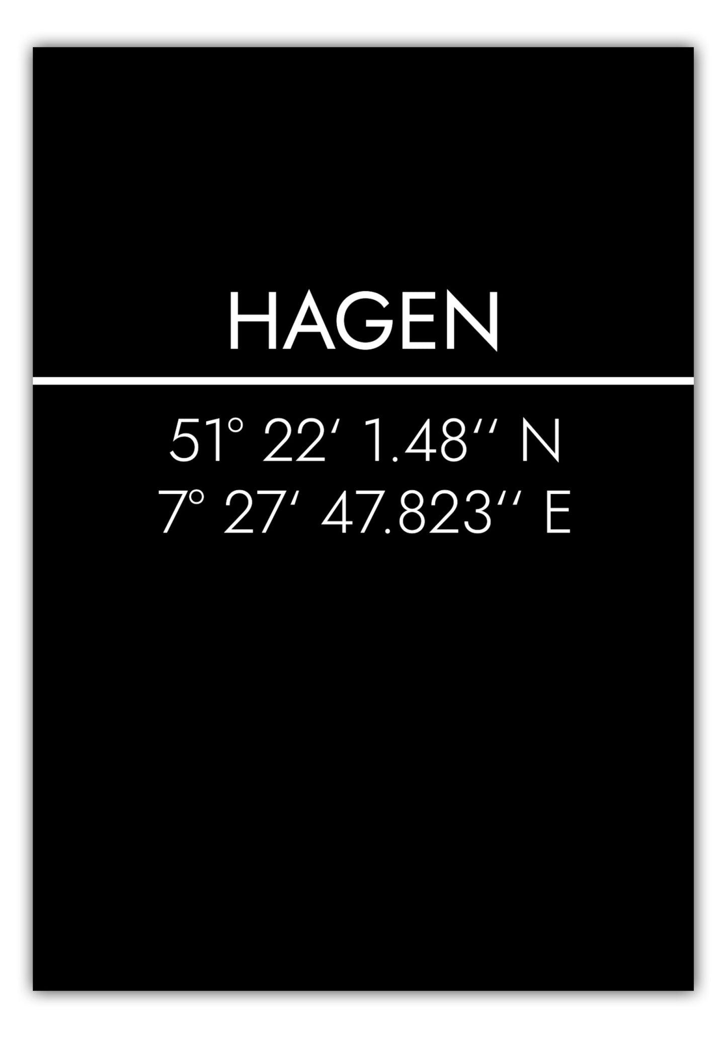 Poster Hagen Koordinaten #2