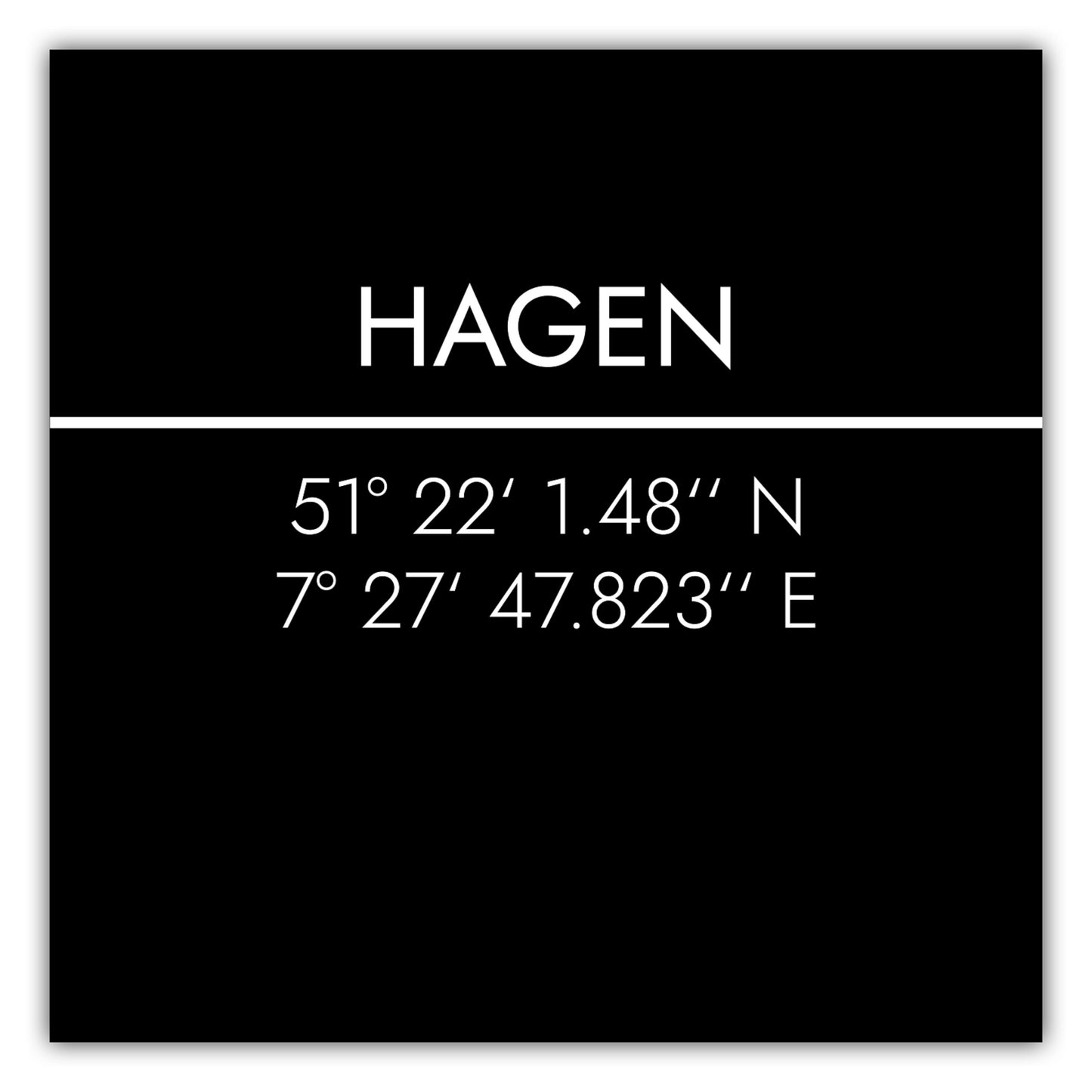Poster Hagen Koordinaten #2