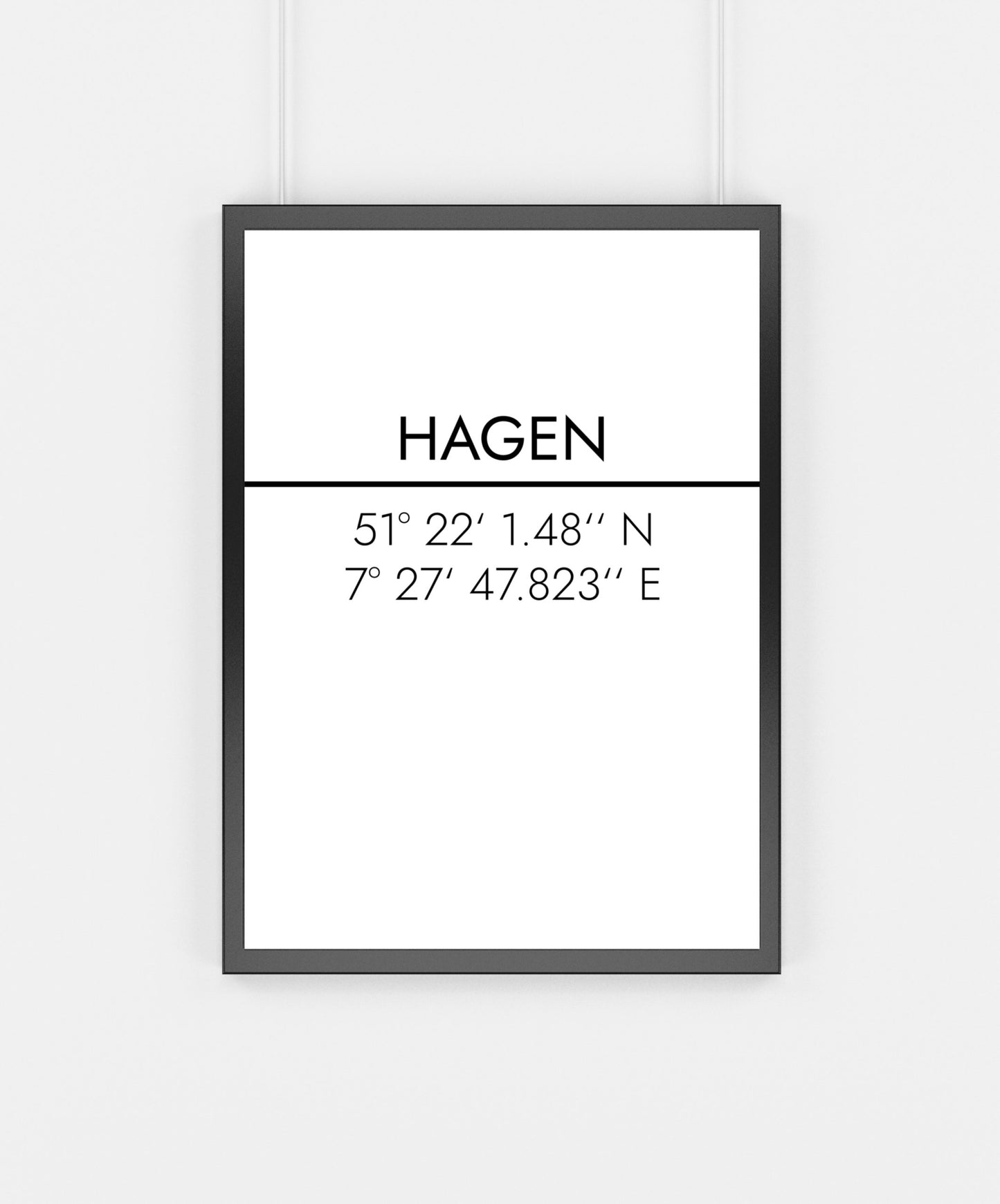Poster Hagen Koordinaten #2