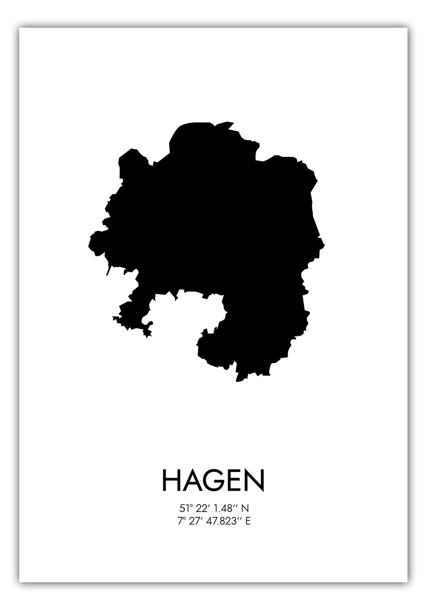 Poster Hagen Koordinaten #3