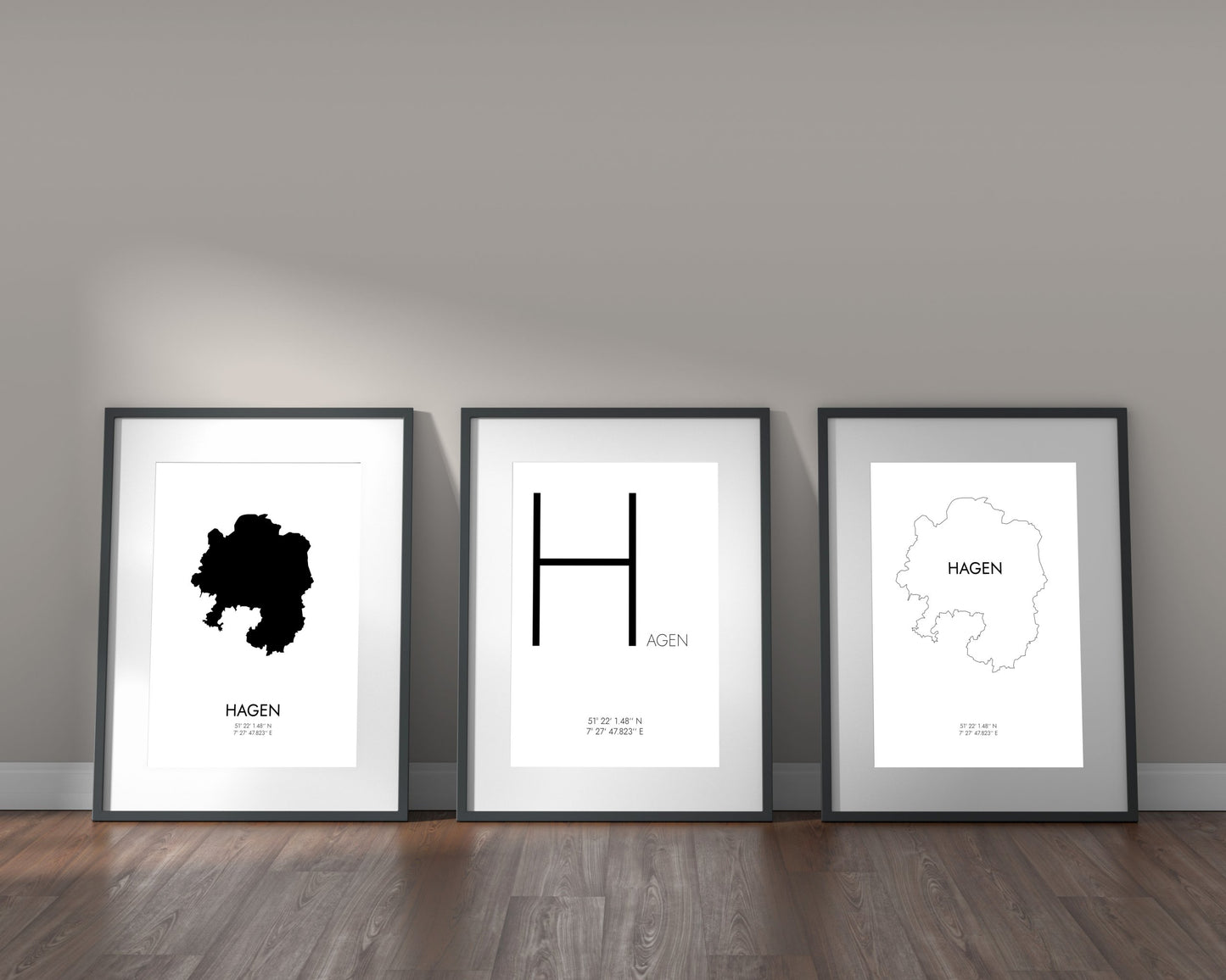 Poster Hagen Koordinaten #3