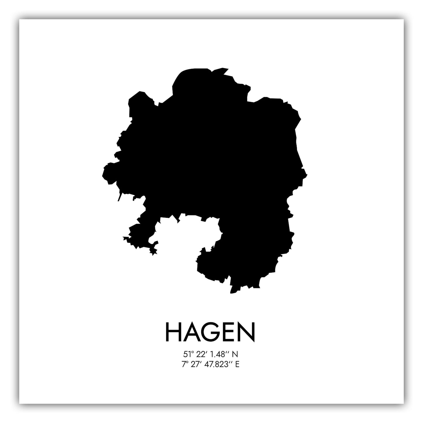 Poster Hagen Koordinaten #3