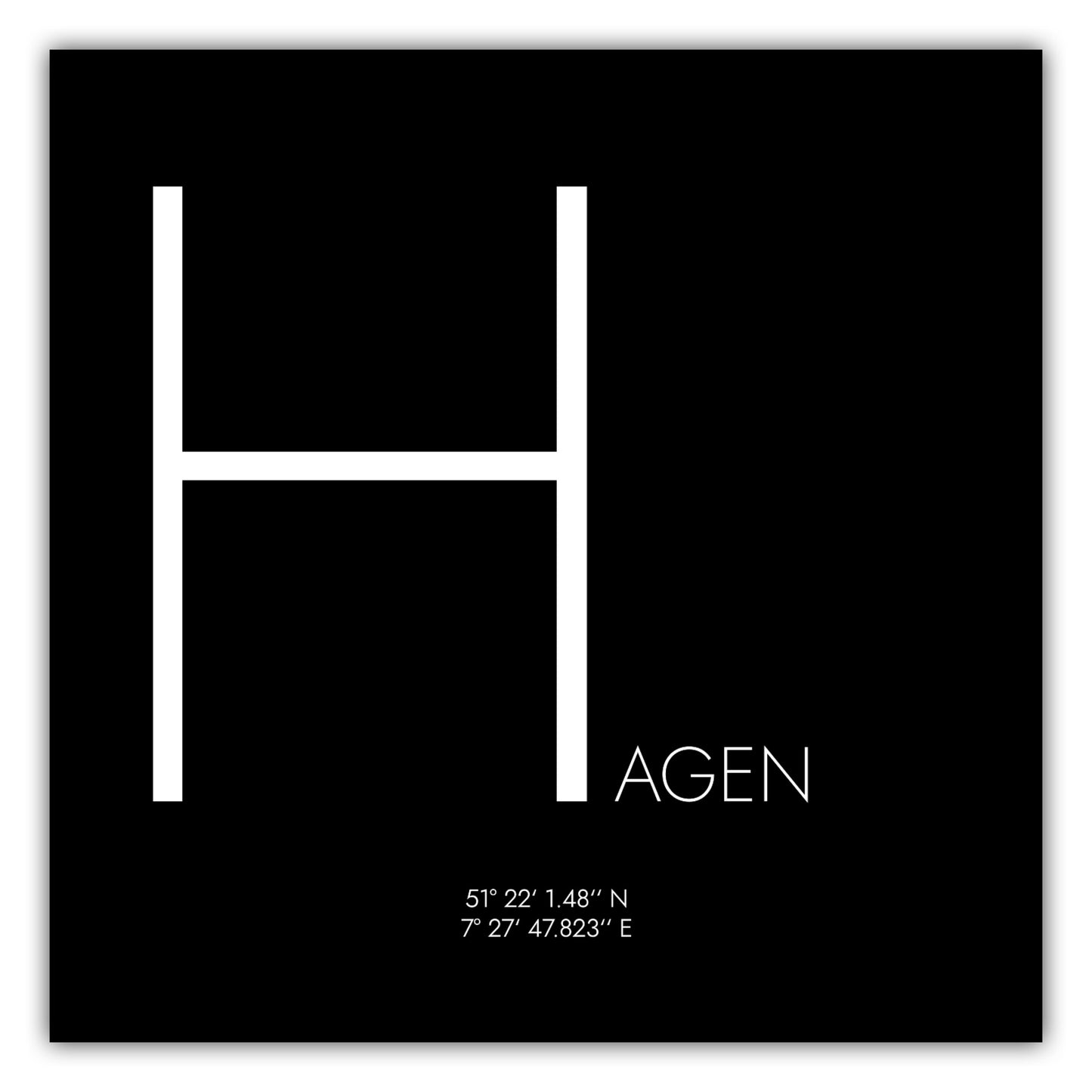 Poster Hagen Koordinaten #4