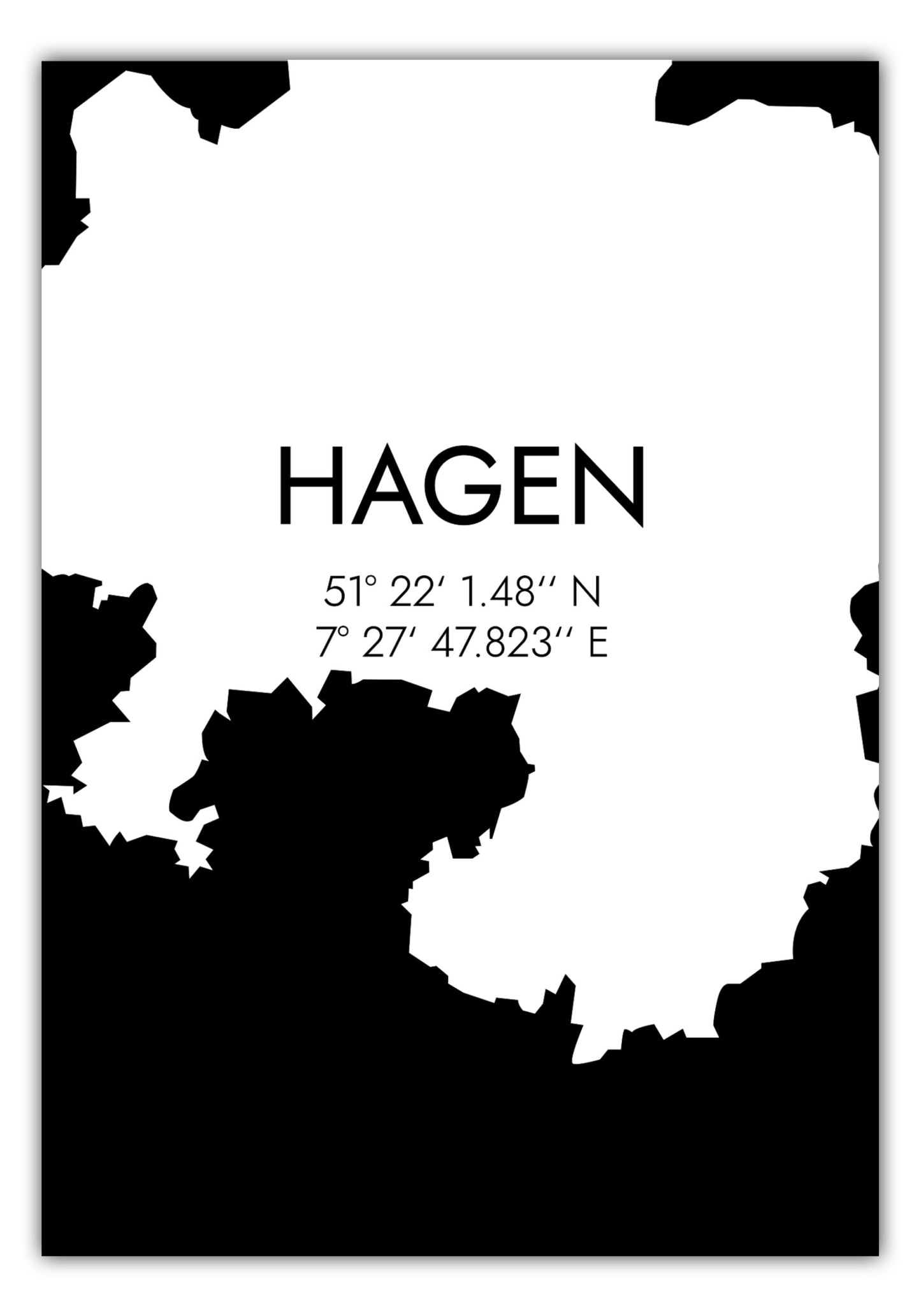 Poster Hagen Koordinaten #5