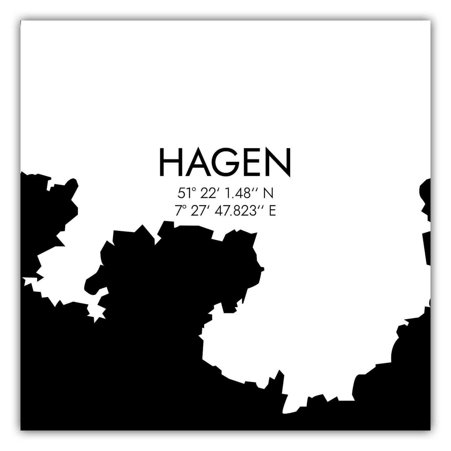 Poster Hagen Koordinaten #5