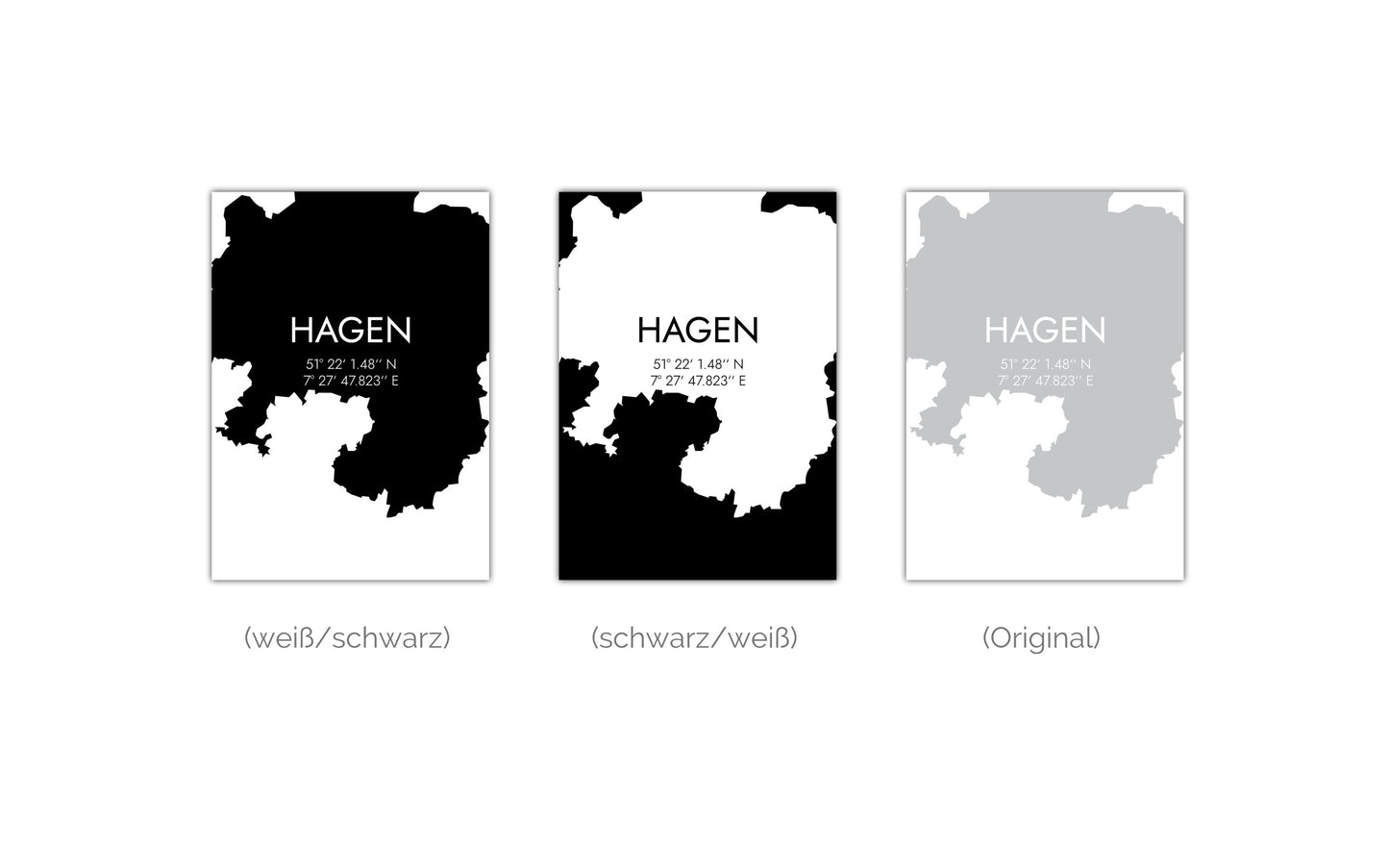 Poster Hagen Koordinaten #5