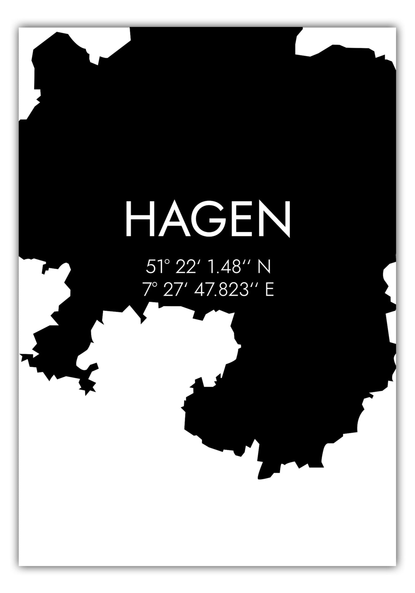 Poster Hagen Koordinaten #5