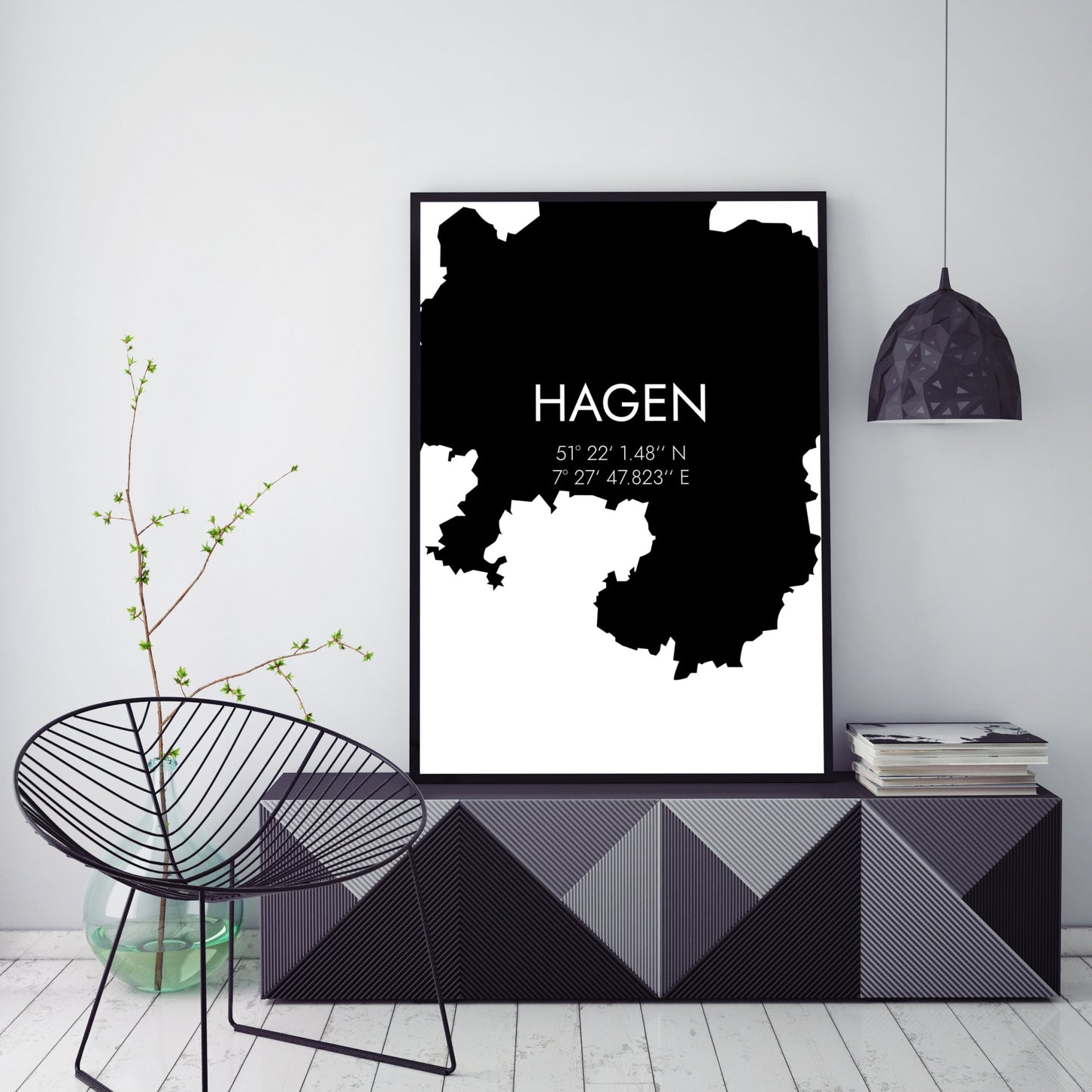 Poster Hagen Koordinaten #5