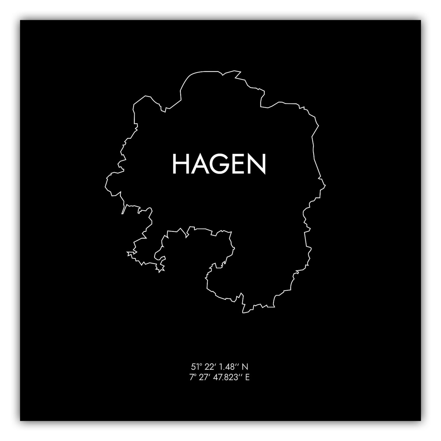 Poster Hagen Koordinaten #8