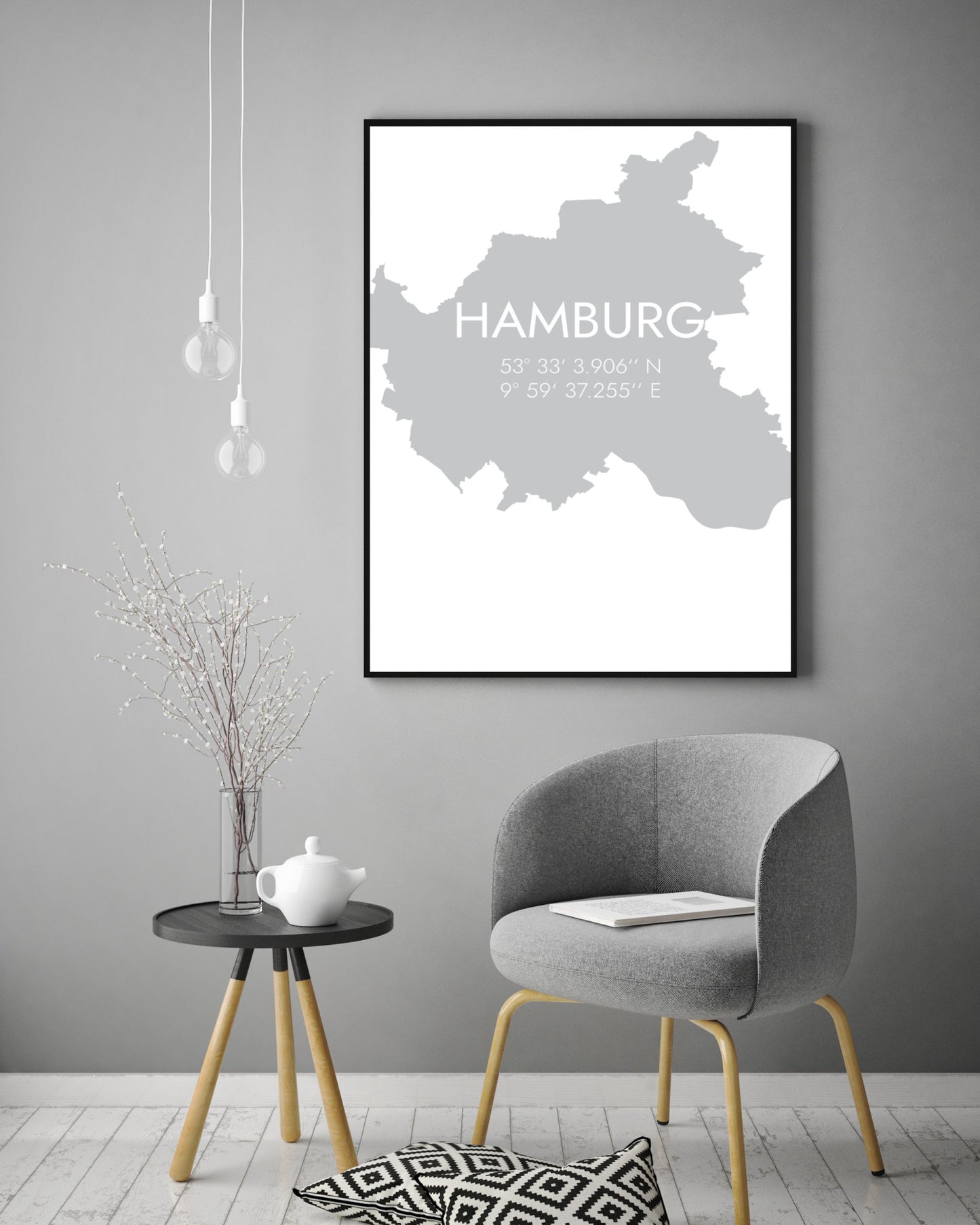 Poster Hamburg Koordinaten #5