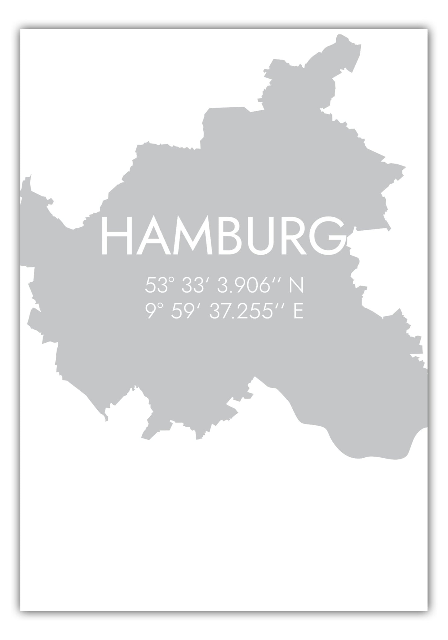 Poster Hamburg Koordinaten #5