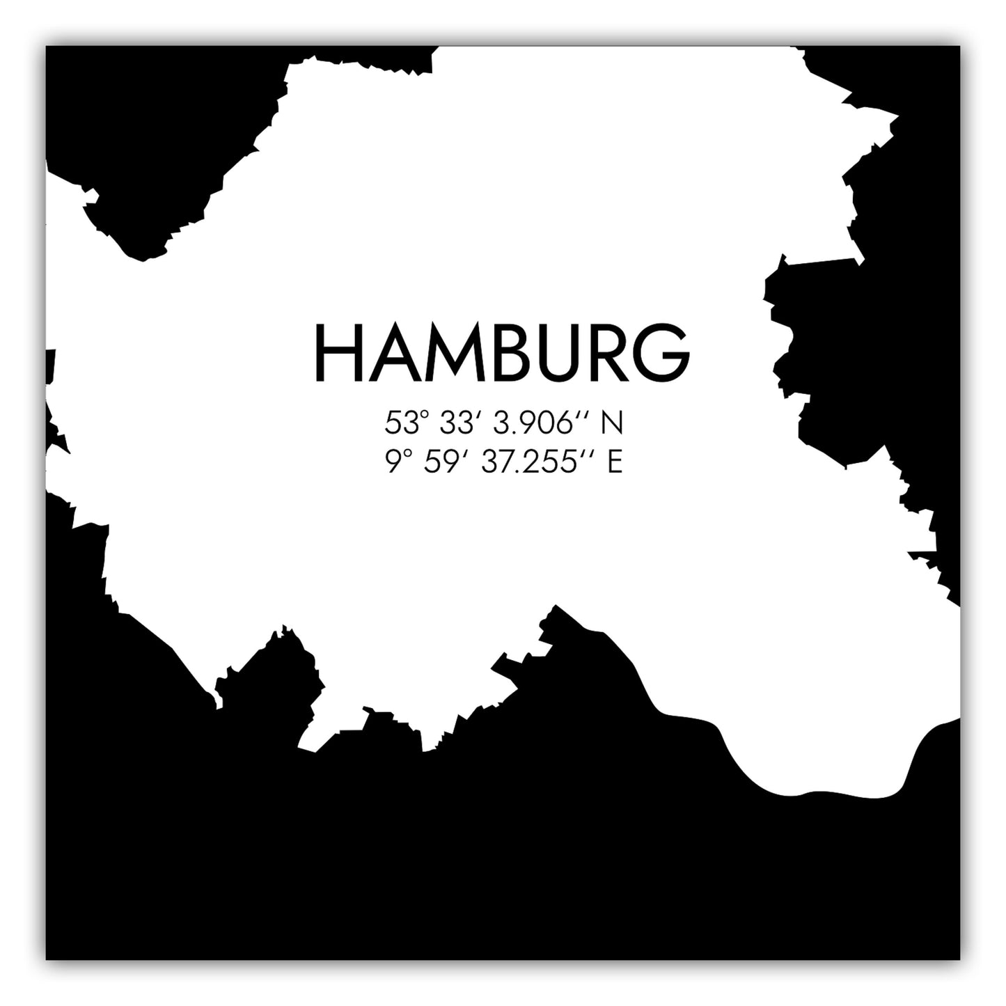 Poster Hamburg Koordinaten #5