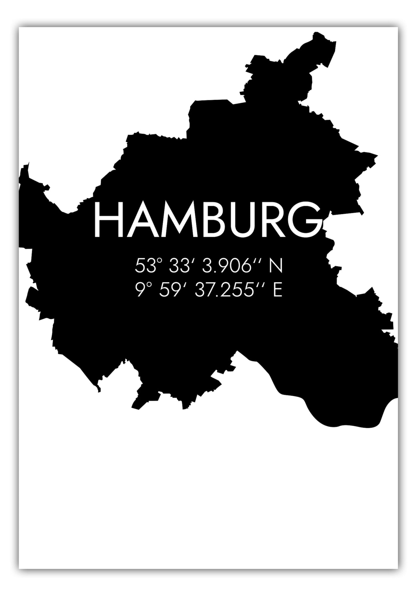 Poster Hamburg Koordinaten #5