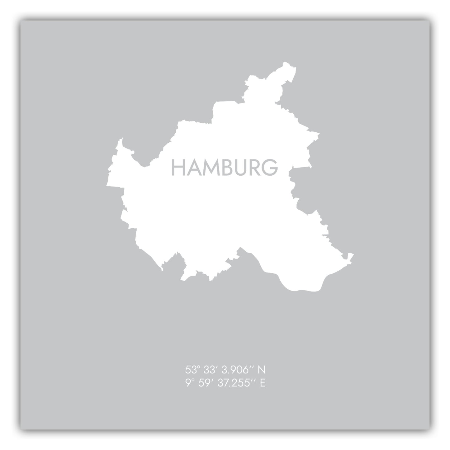 Poster Hamburg Koordinaten #6