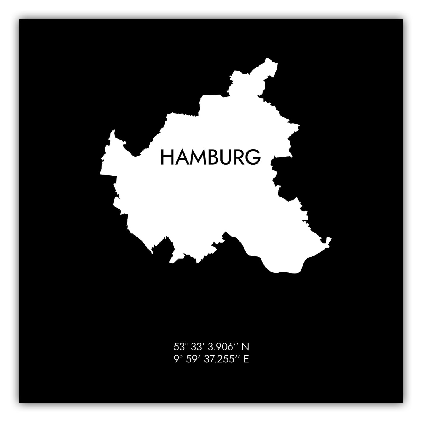 Poster Hamburg Koordinaten #6