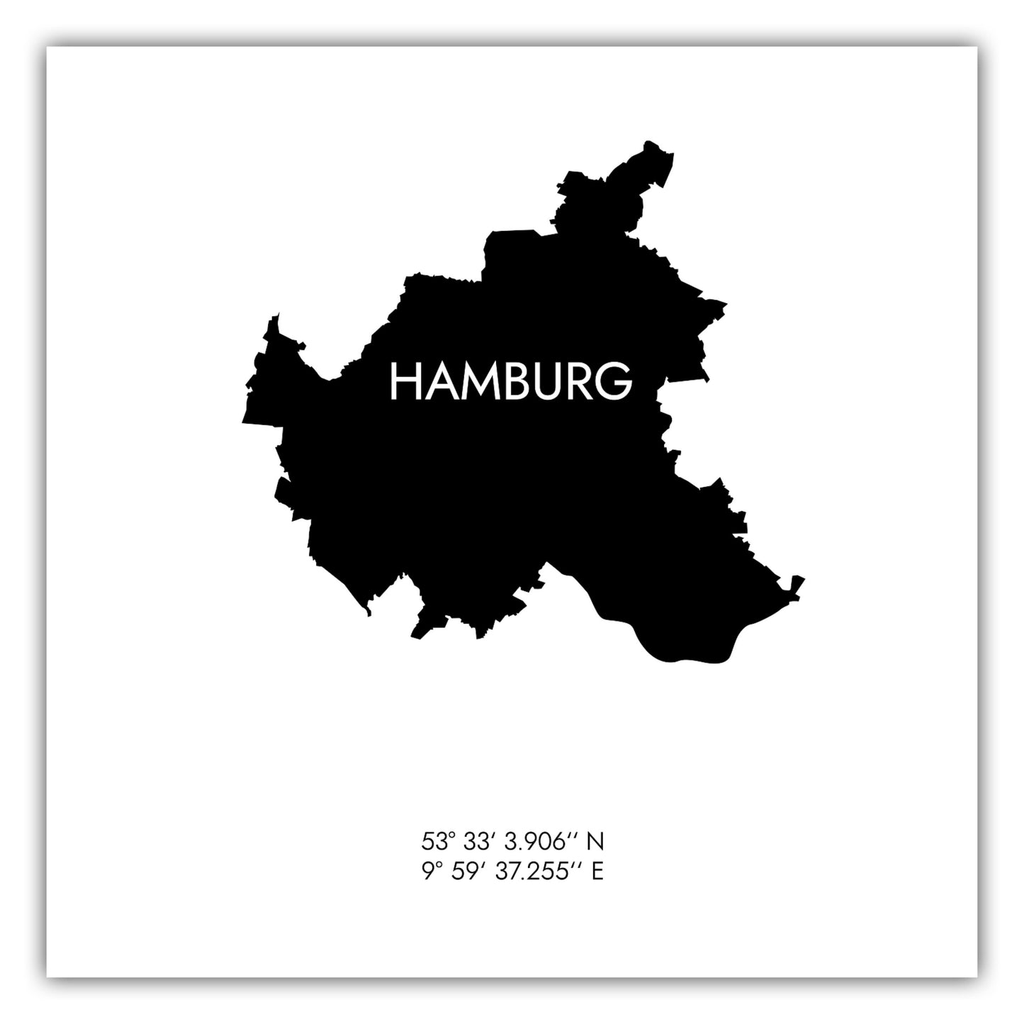 Poster Hamburg Koordinaten #6