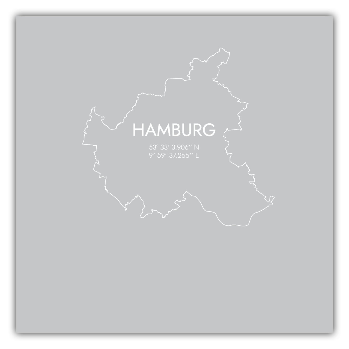 Poster Hamburg Koordinaten #7