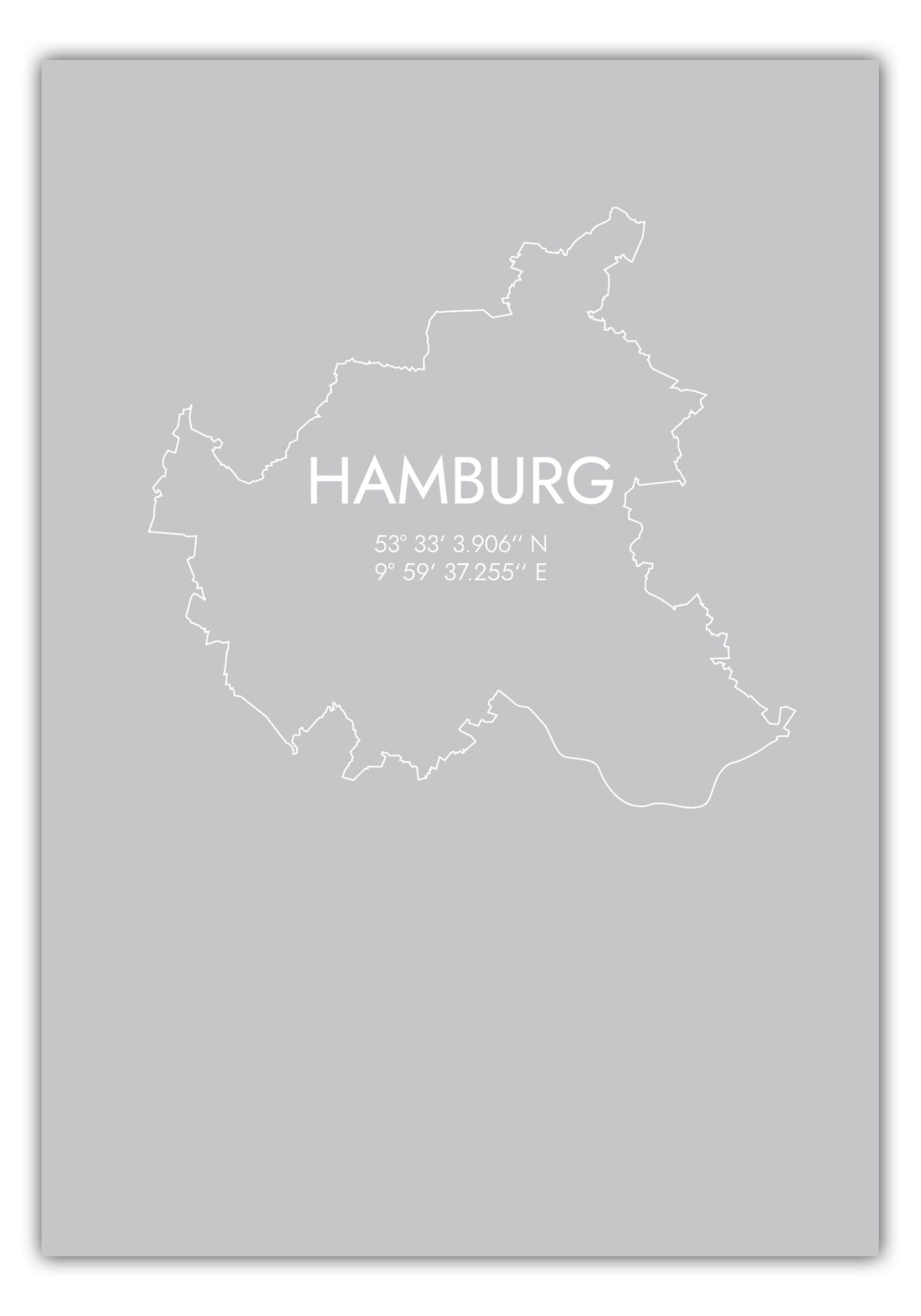 Poster Hamburg Koordinaten #7