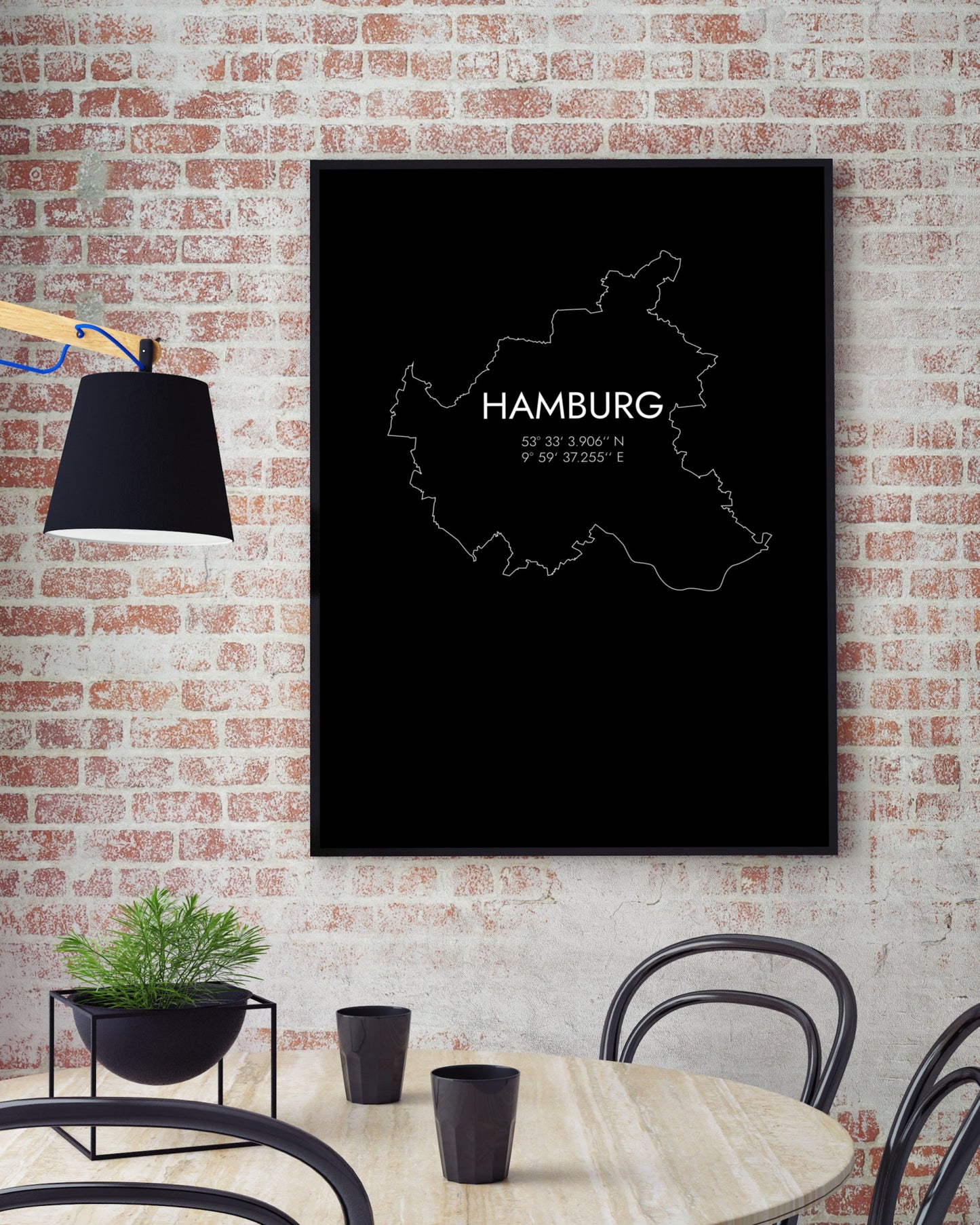 Poster Hamburg Koordinaten #7