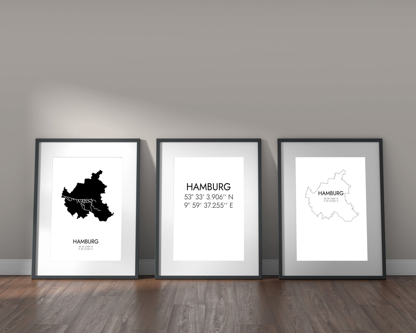 Poster Hamburg Koordinaten #7