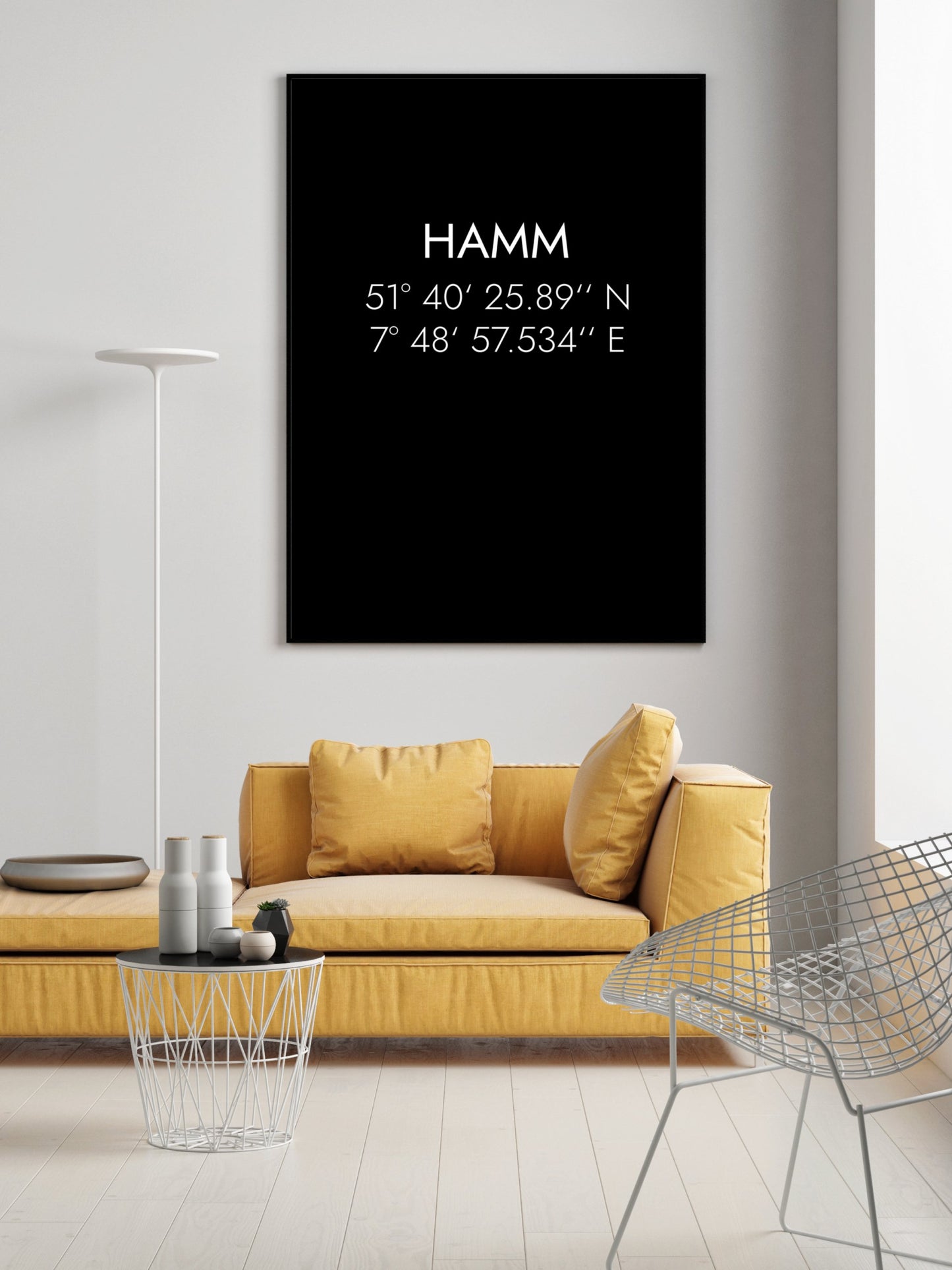 Poster Hamm Koordinaten #1