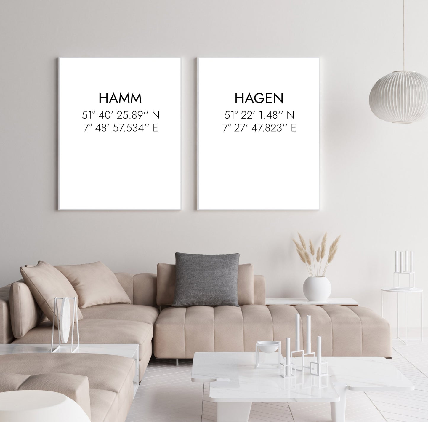 Poster Hamm Koordinaten #1