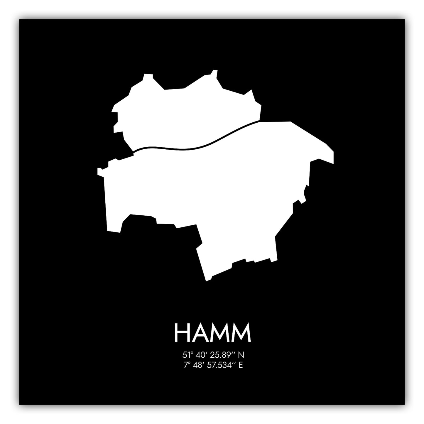 Poster Hamm Koordinaten #3