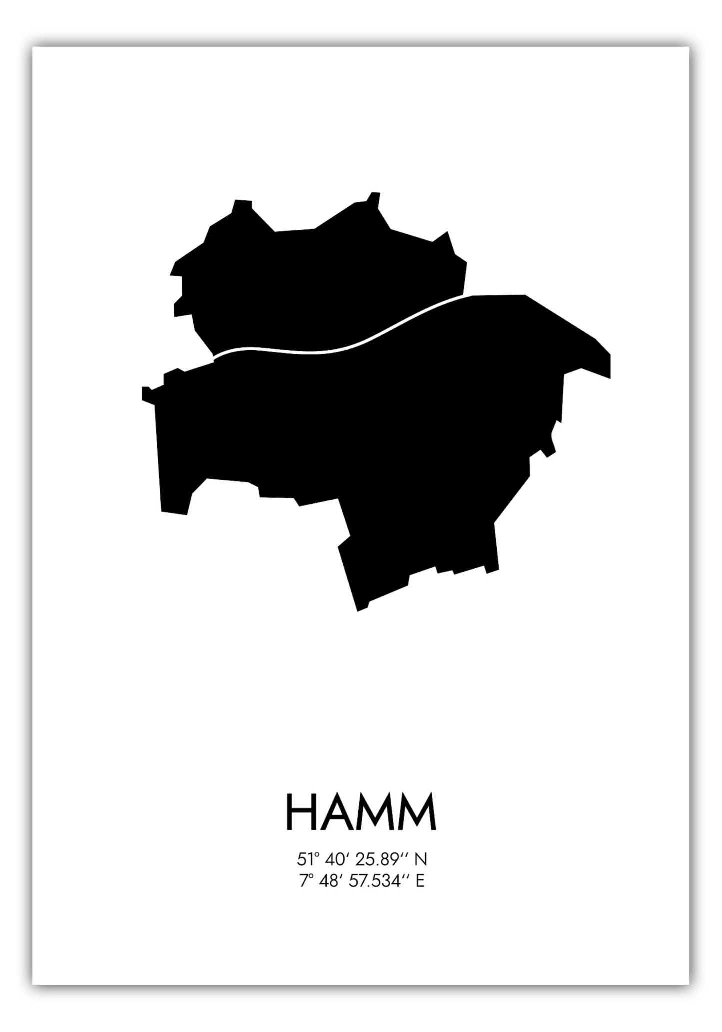 Poster Hamm Koordinaten #3