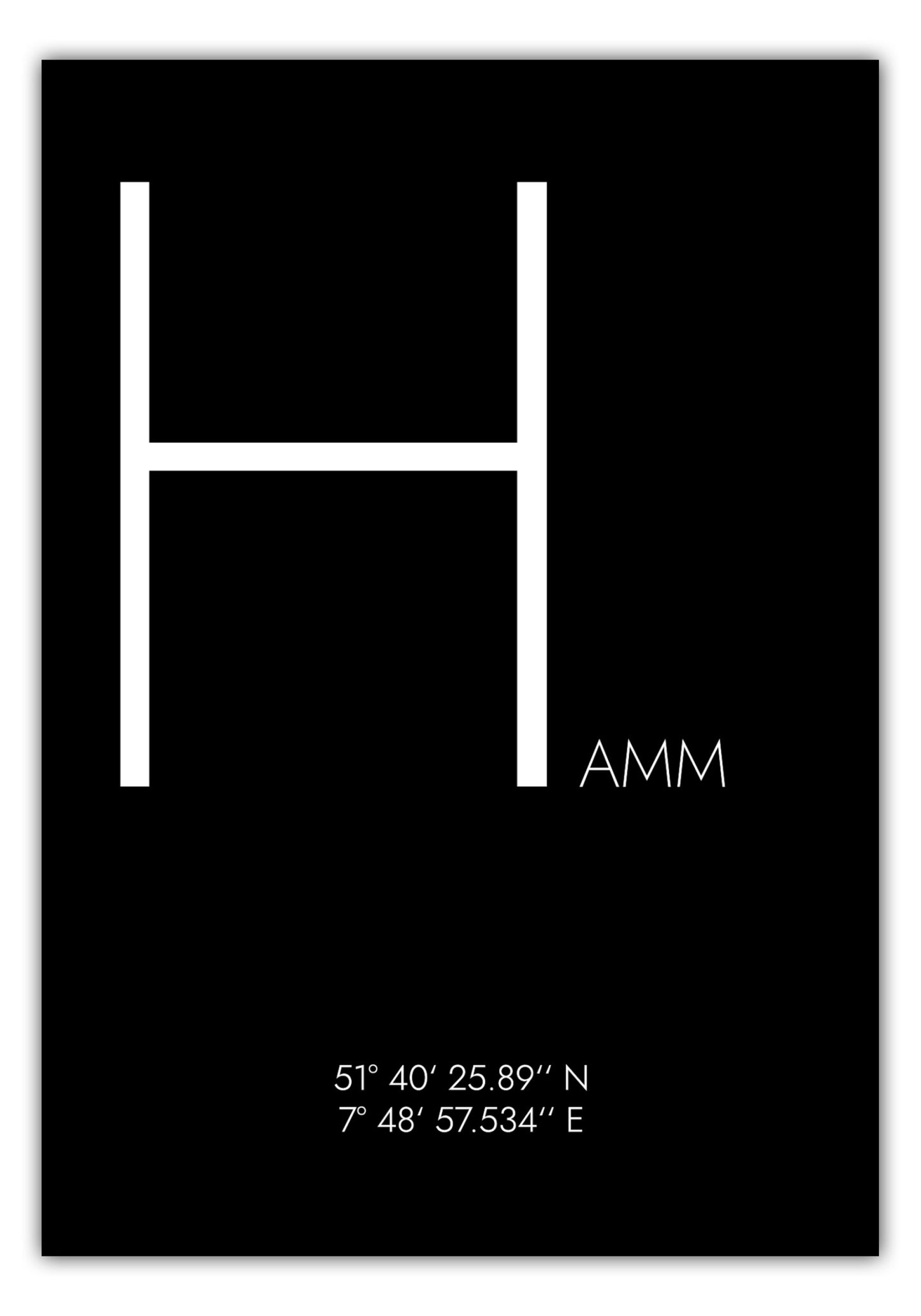 Poster Hamm Koordinaten #4