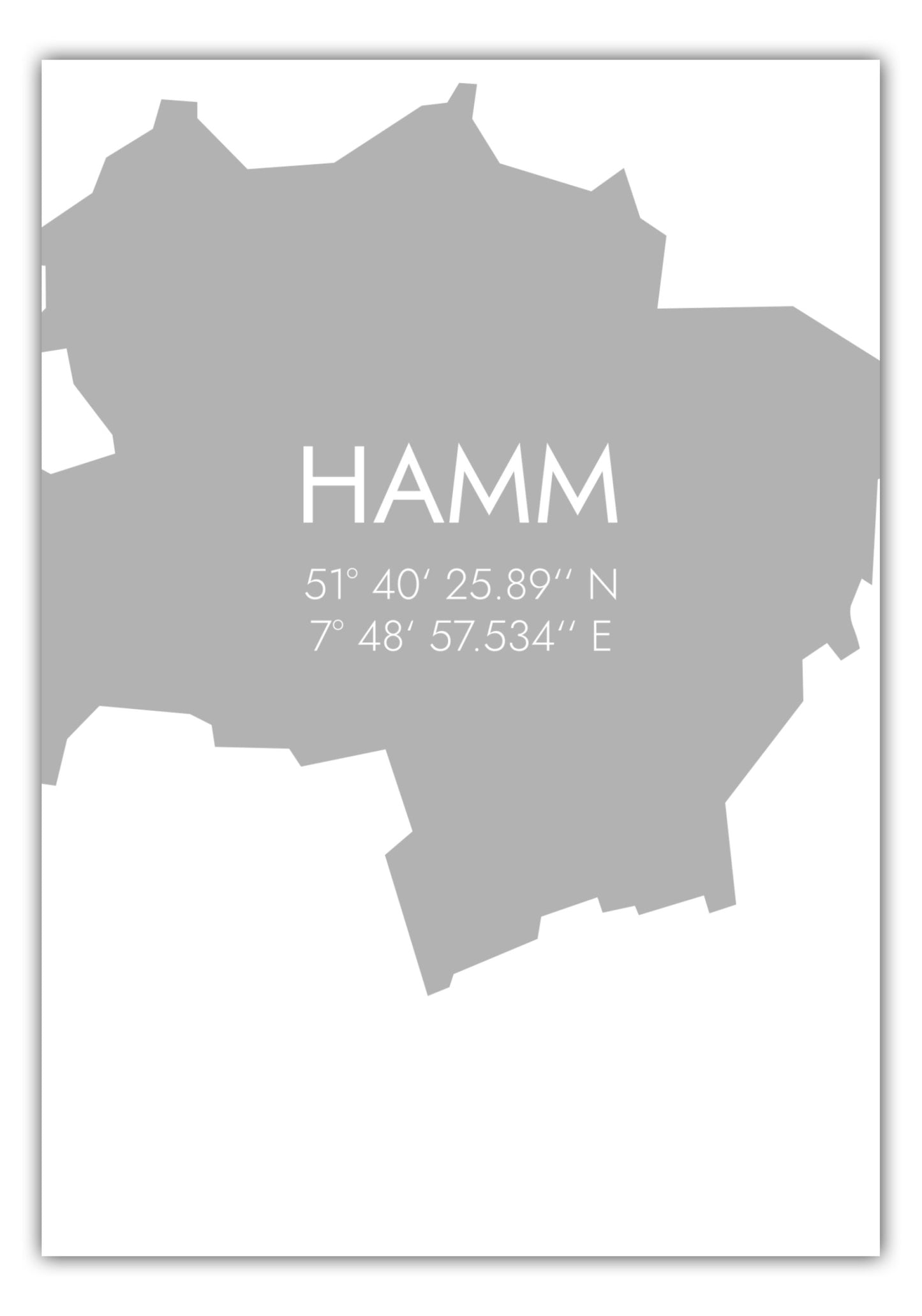Poster Hamm Koordinaten #5