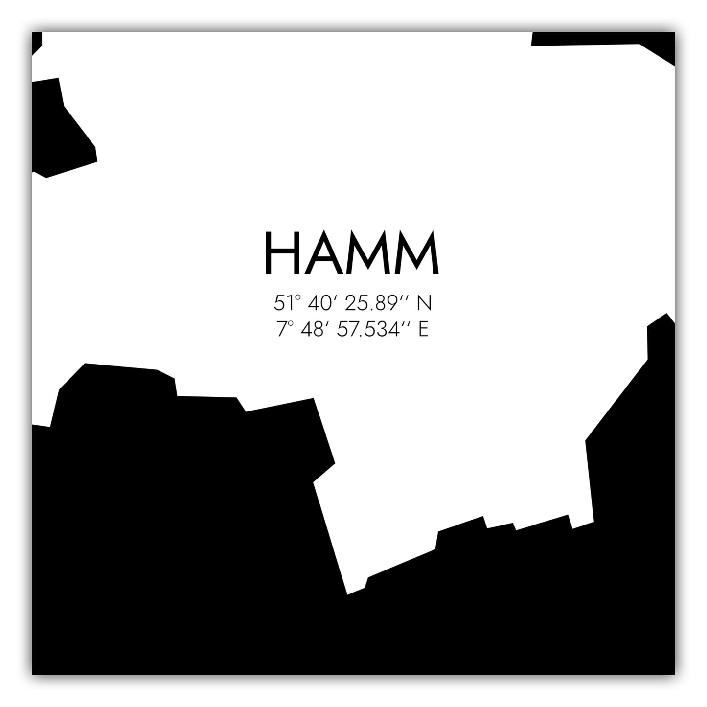 Poster Hamm Koordinaten #5