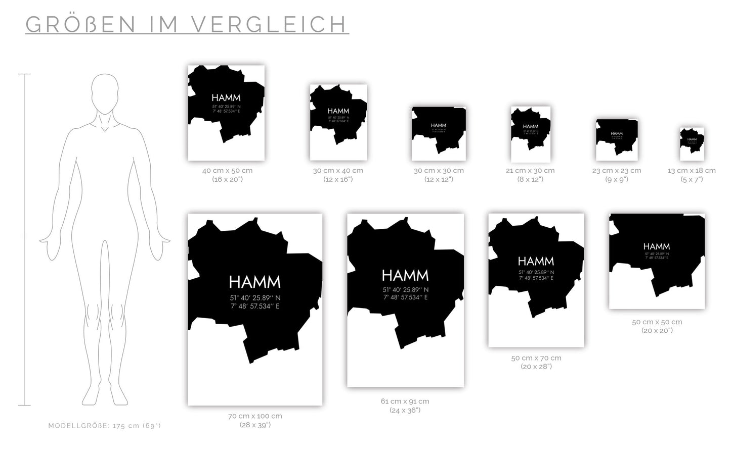 Poster Hamm Koordinaten #5