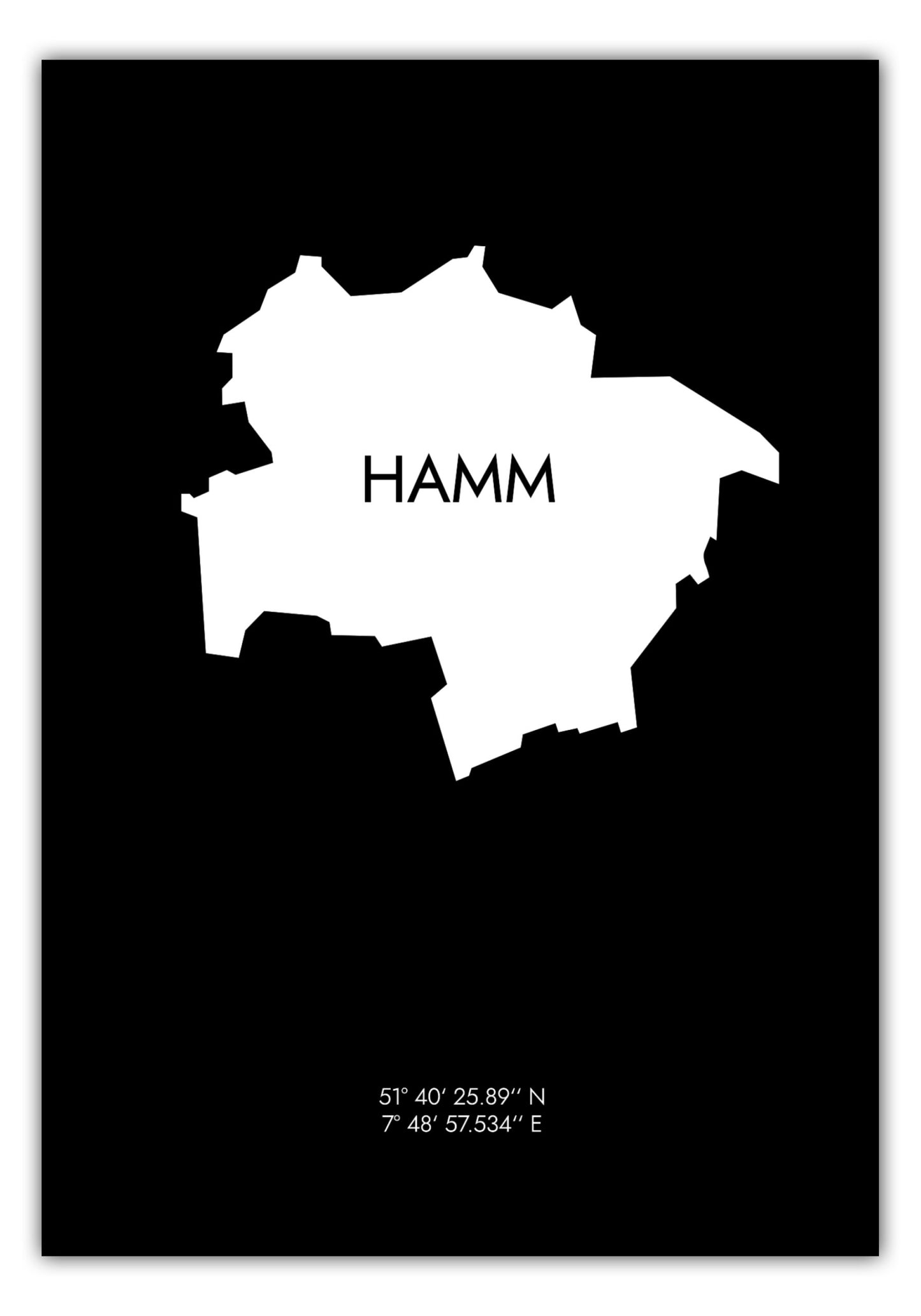 Poster Hamm Koordinaten #6