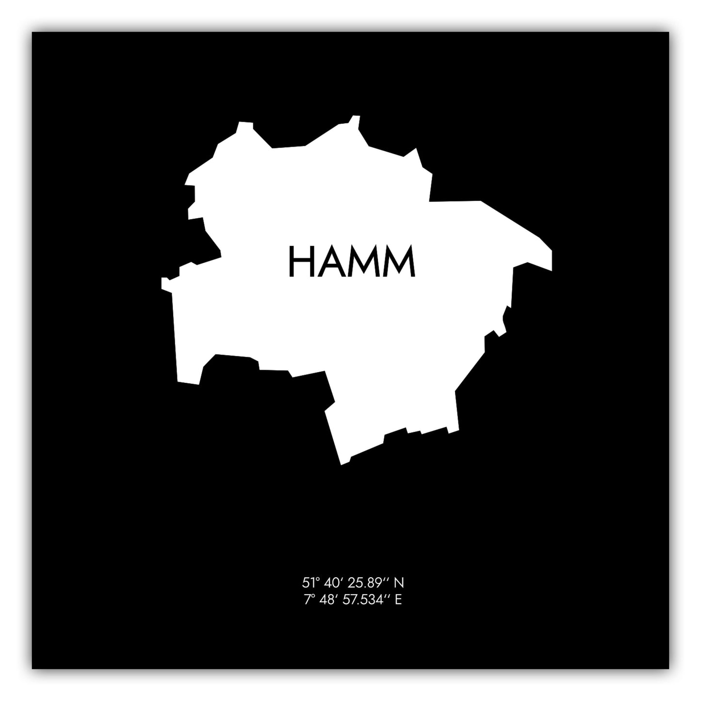 Poster Hamm Koordinaten #6