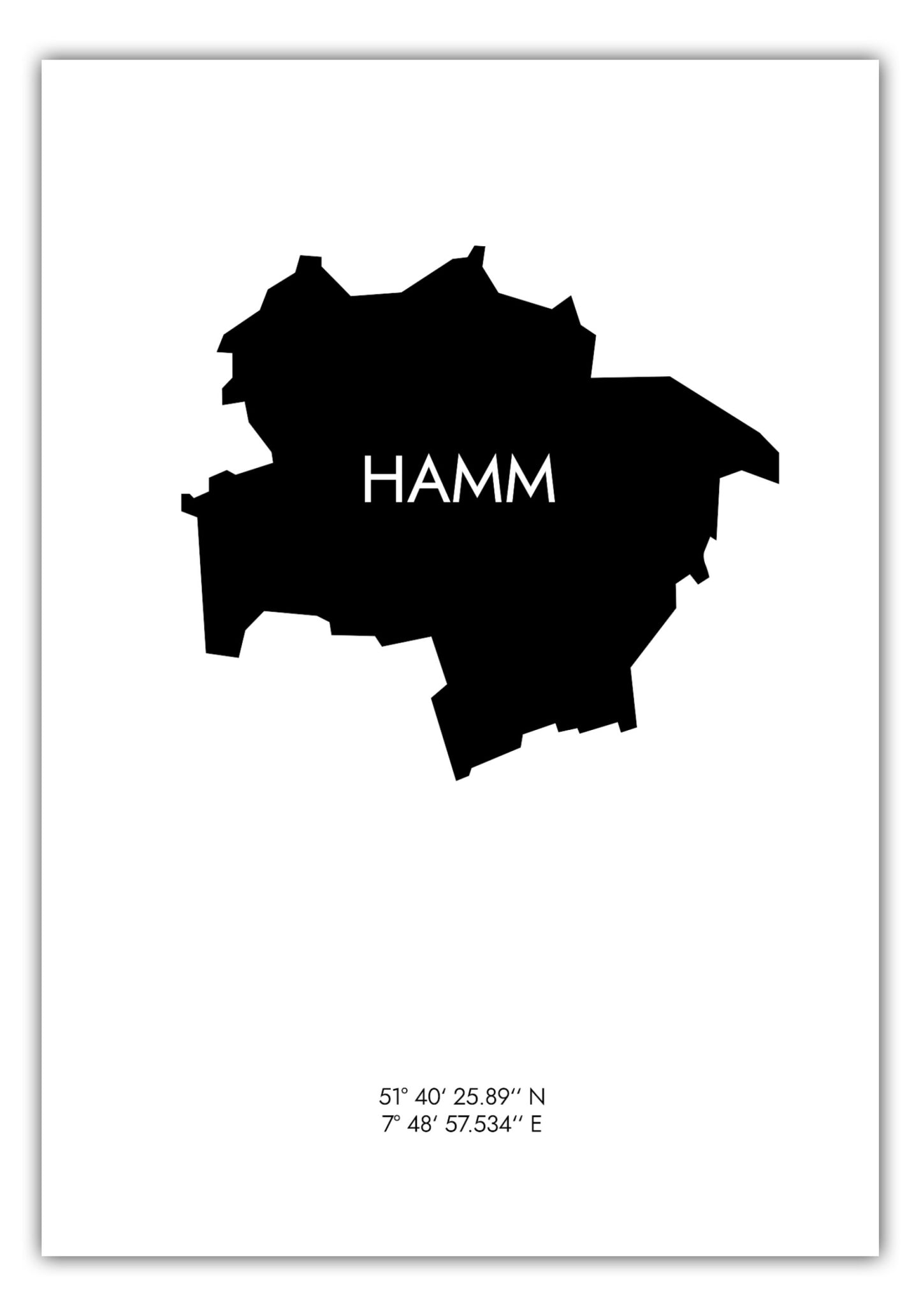 Poster Hamm Koordinaten #6