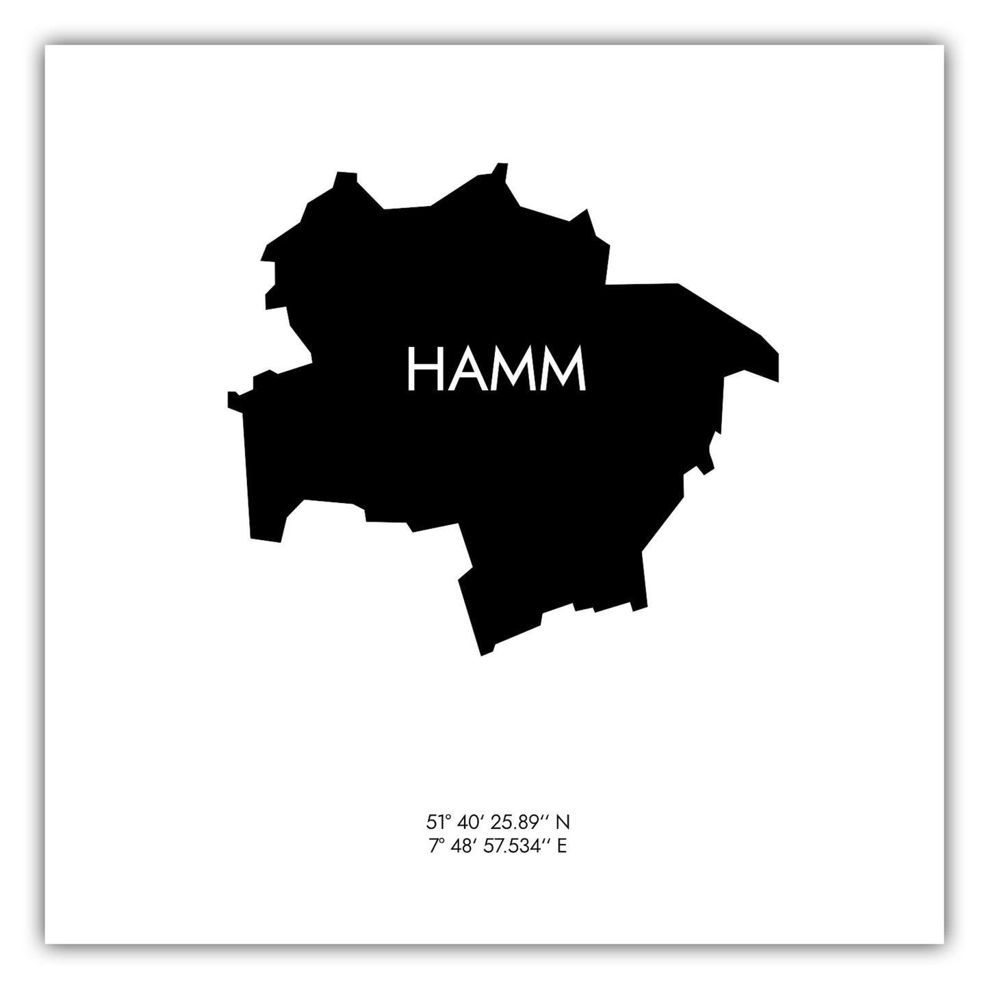 Poster Hamm Koordinaten #6
