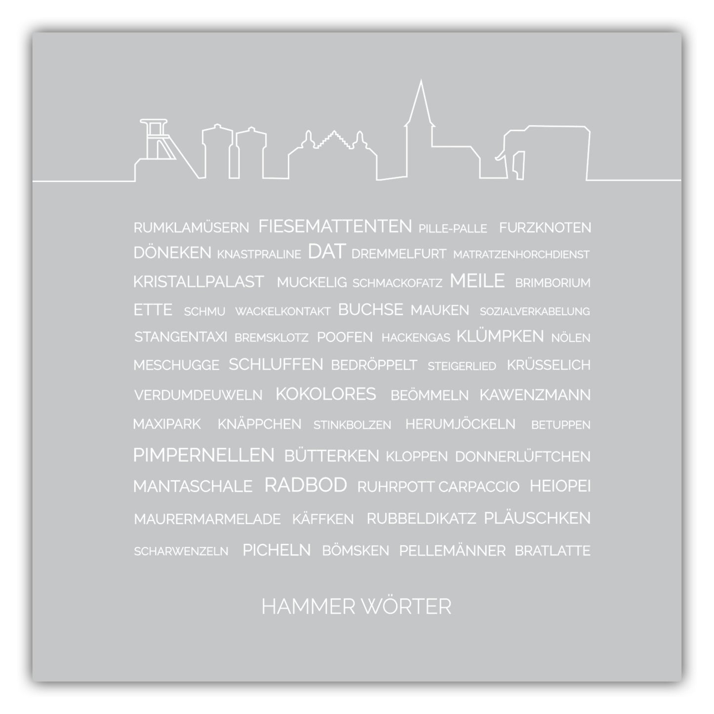 Poster Hammer Wörter #1