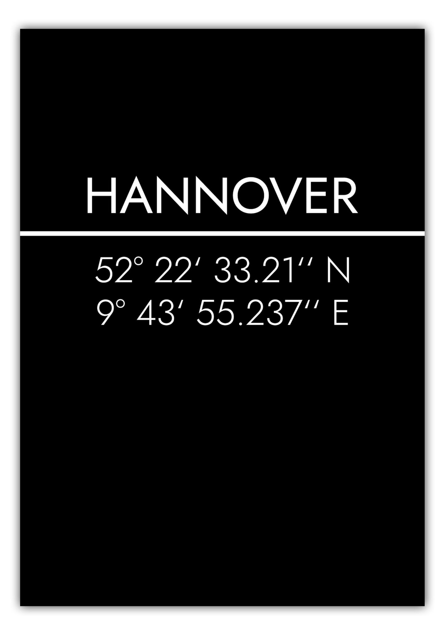 Poster Hannover Koordinaten #2