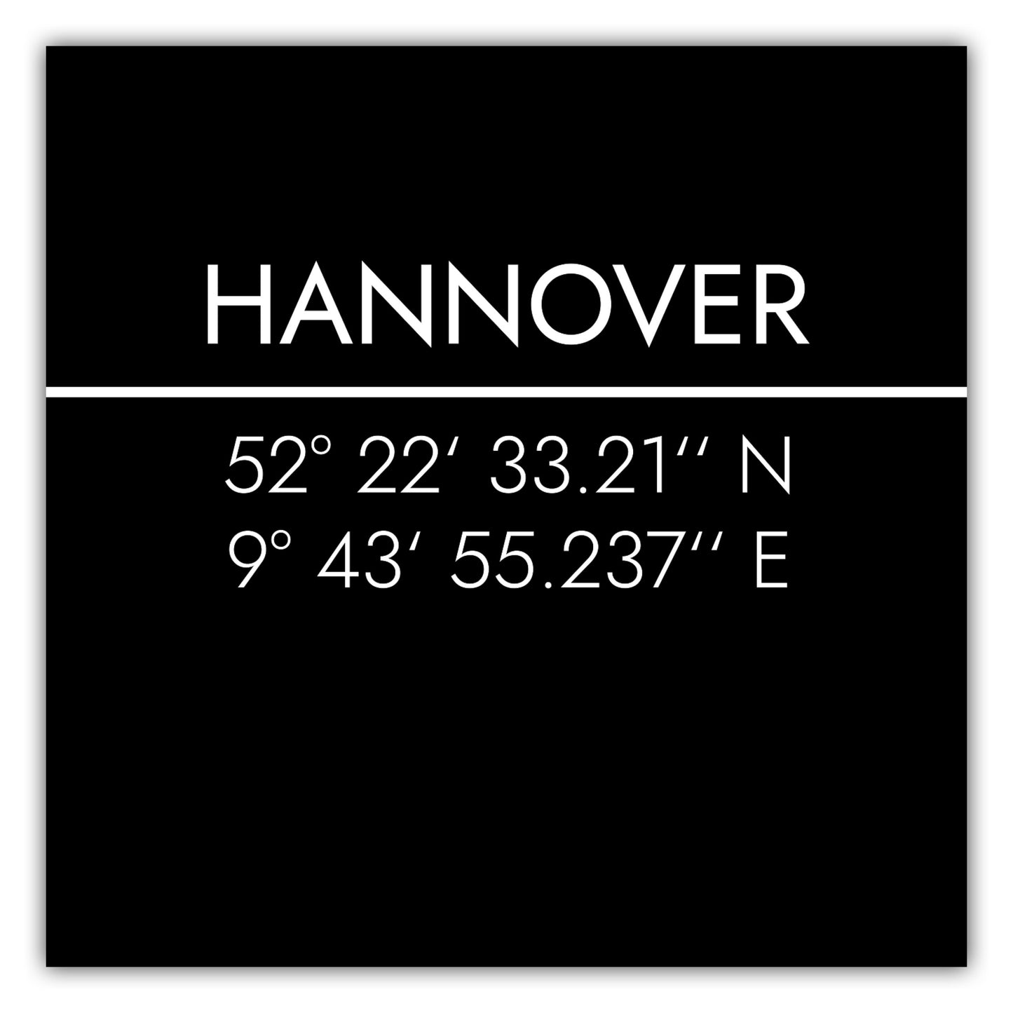 Poster Hannover Koordinaten #2