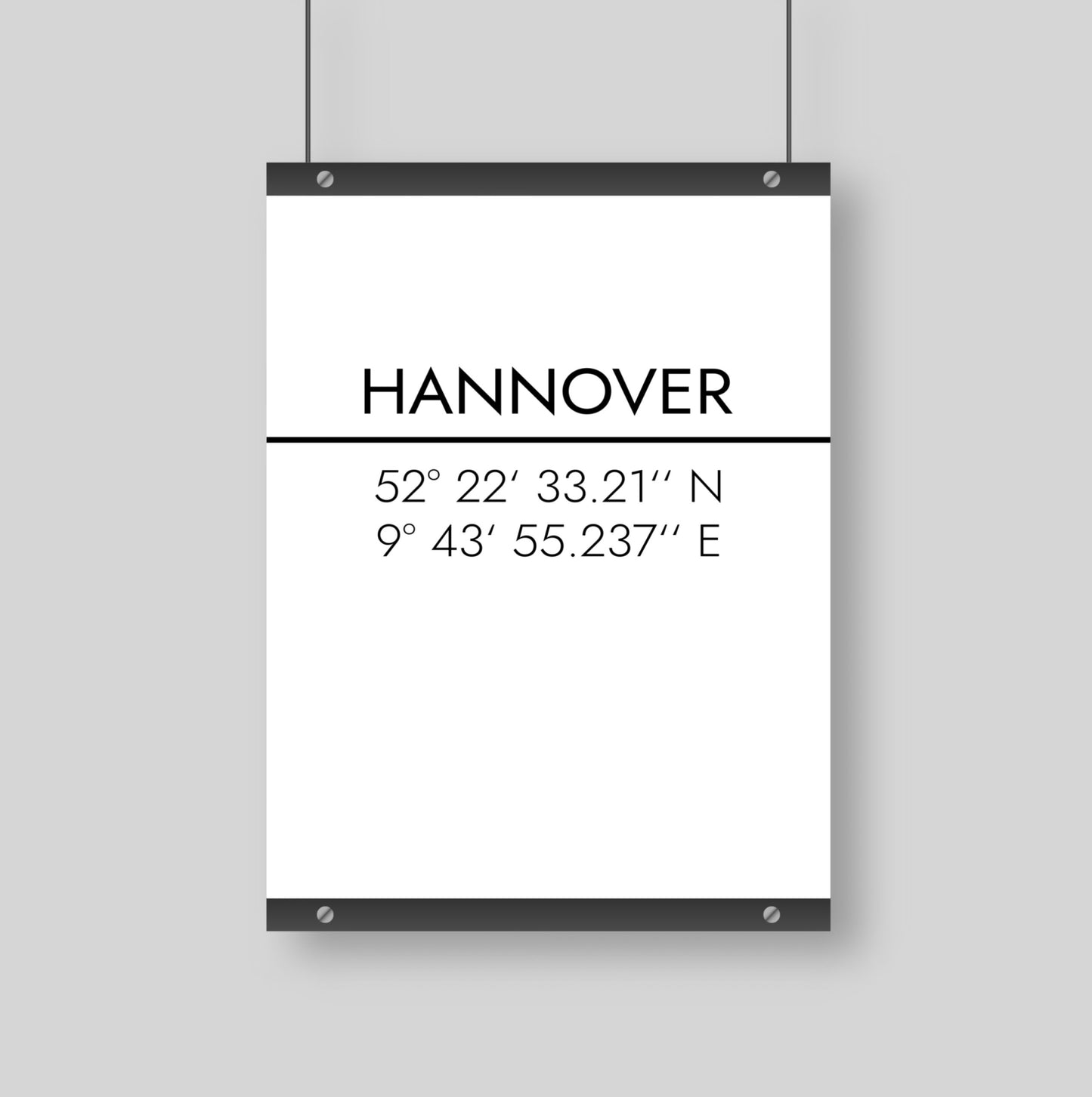 Poster Hannover Koordinaten #2