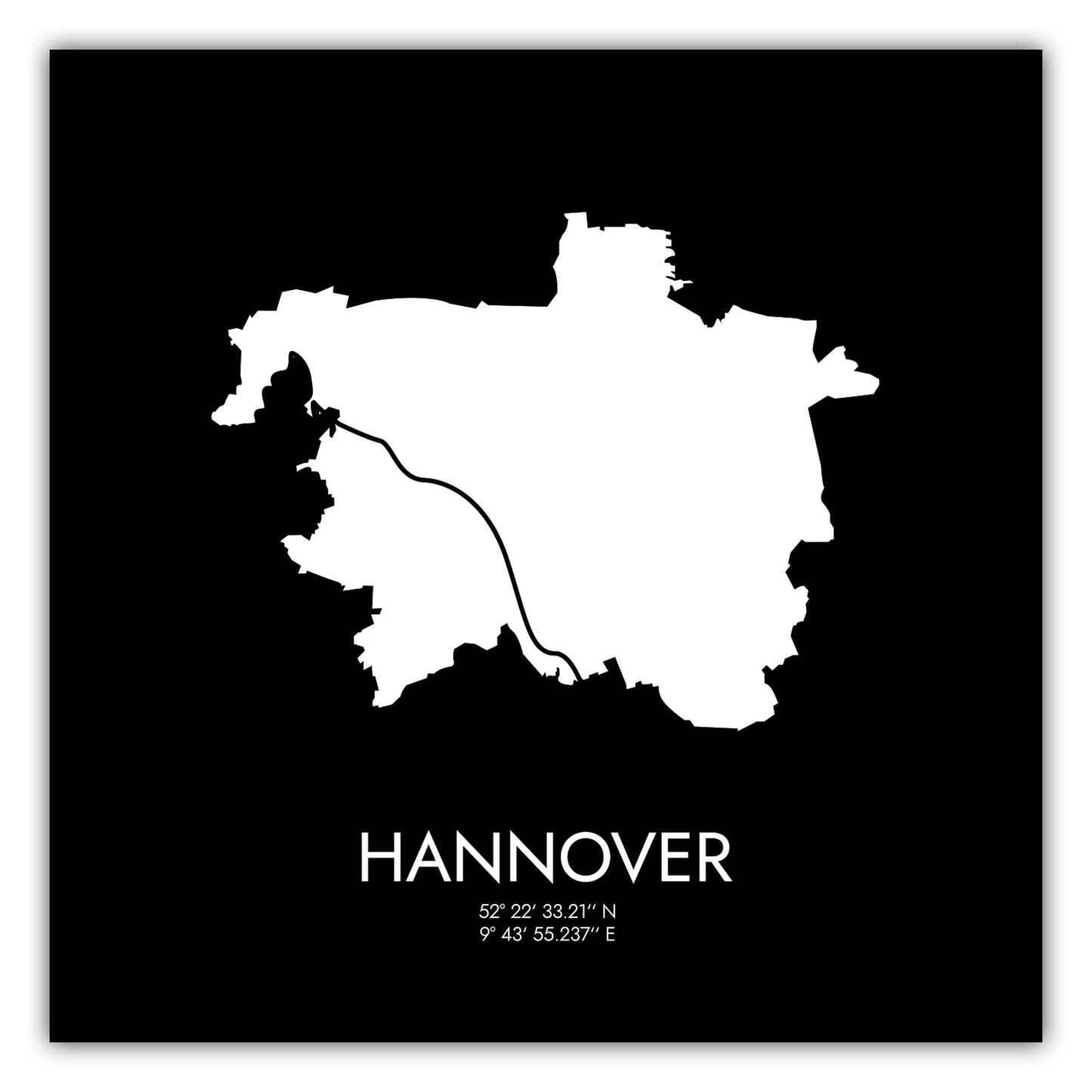 Poster Hannover Koordinaten #3