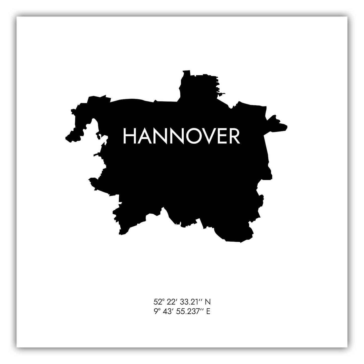 Poster Hannover Koordinaten #6