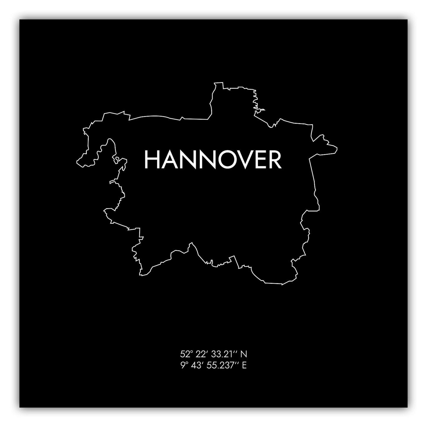 Poster Hannover Koordinaten #8