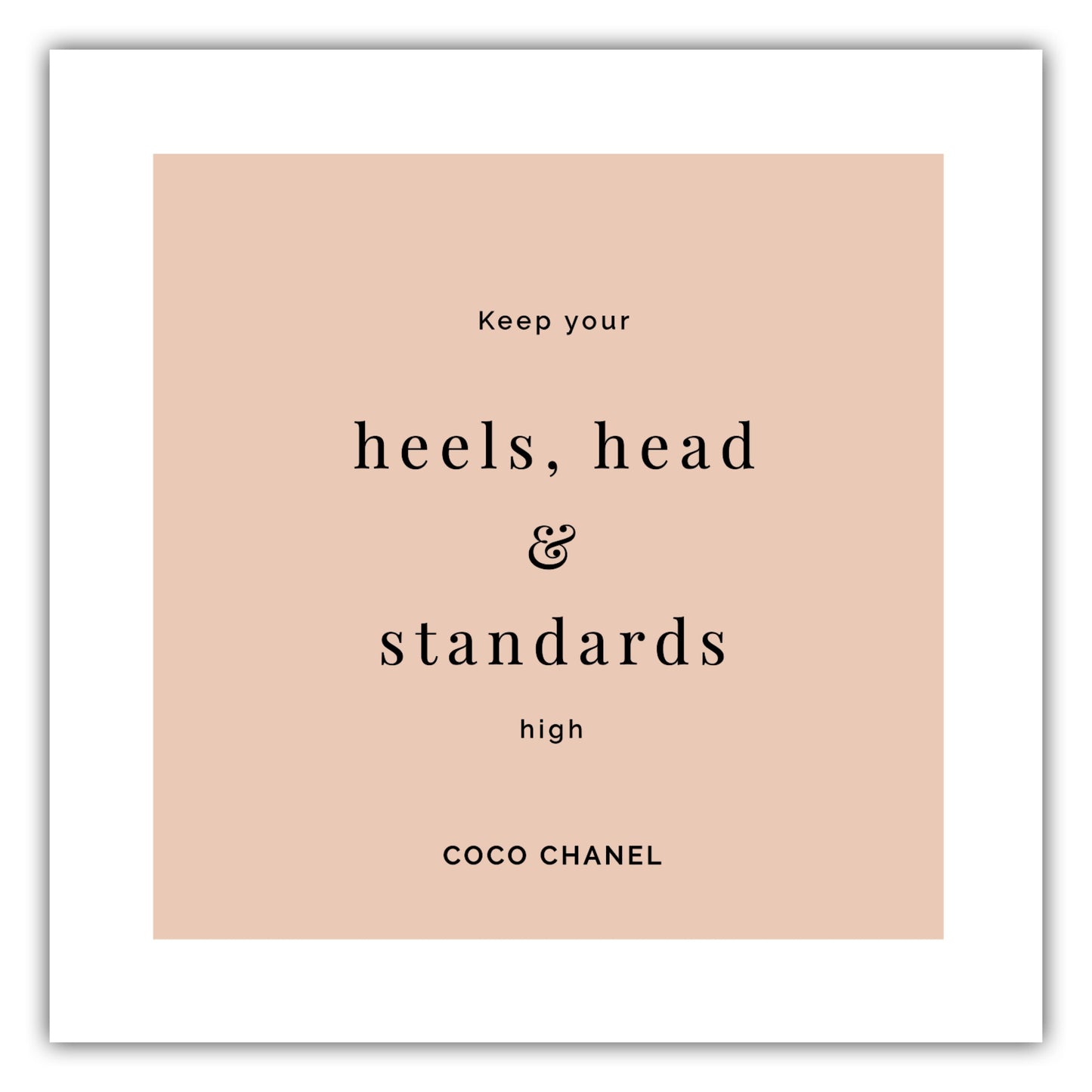 Poster Heels, Head & Standards #2