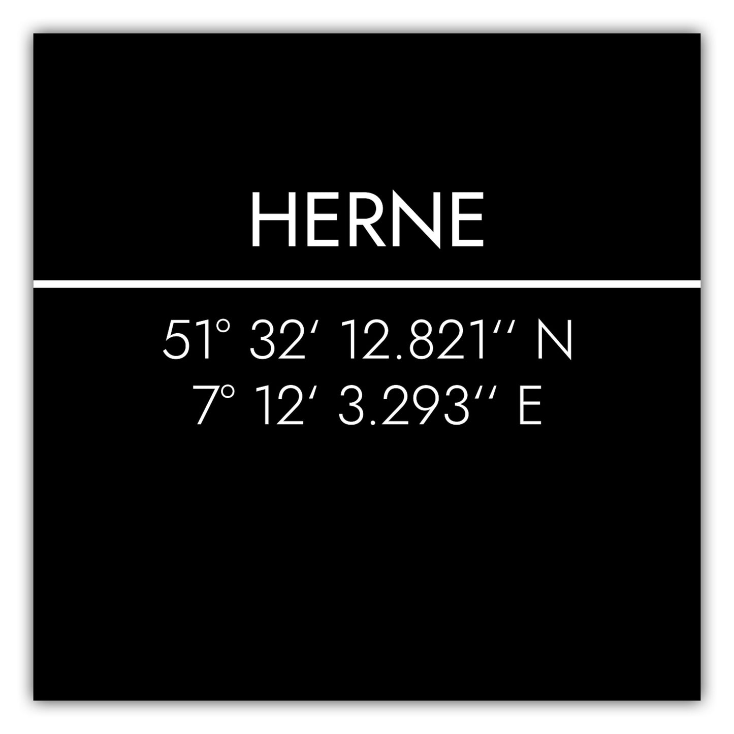 Poster Herne Koordinaten #2