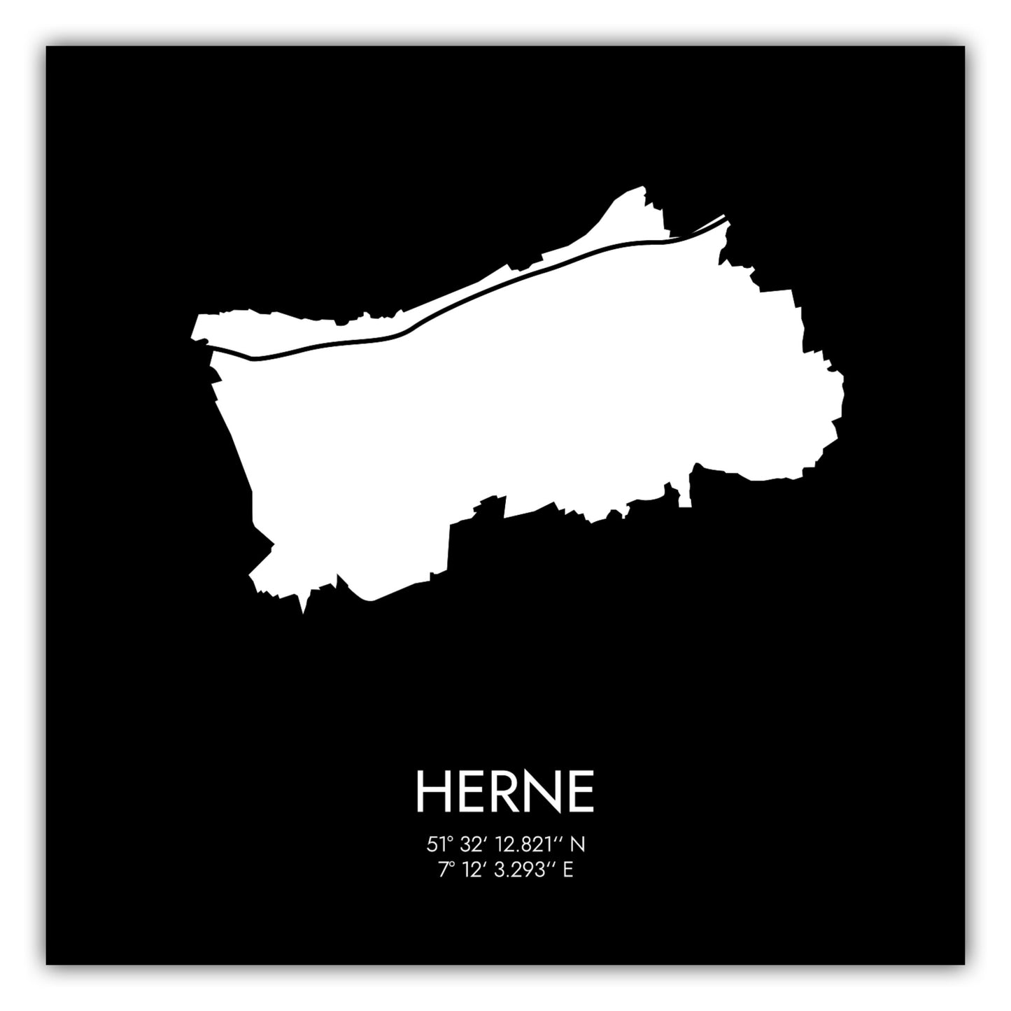 Poster Herne Koordinaten #3