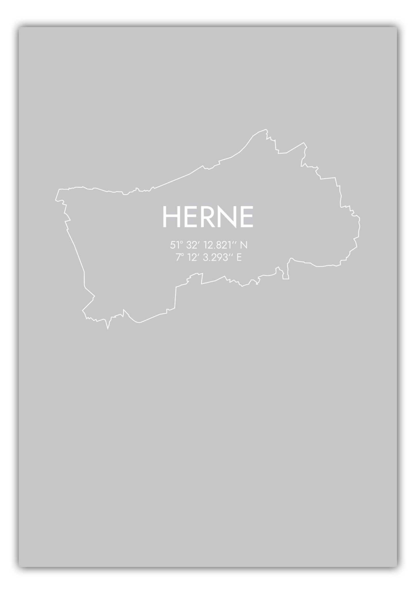 Poster Herne Koordinaten #7