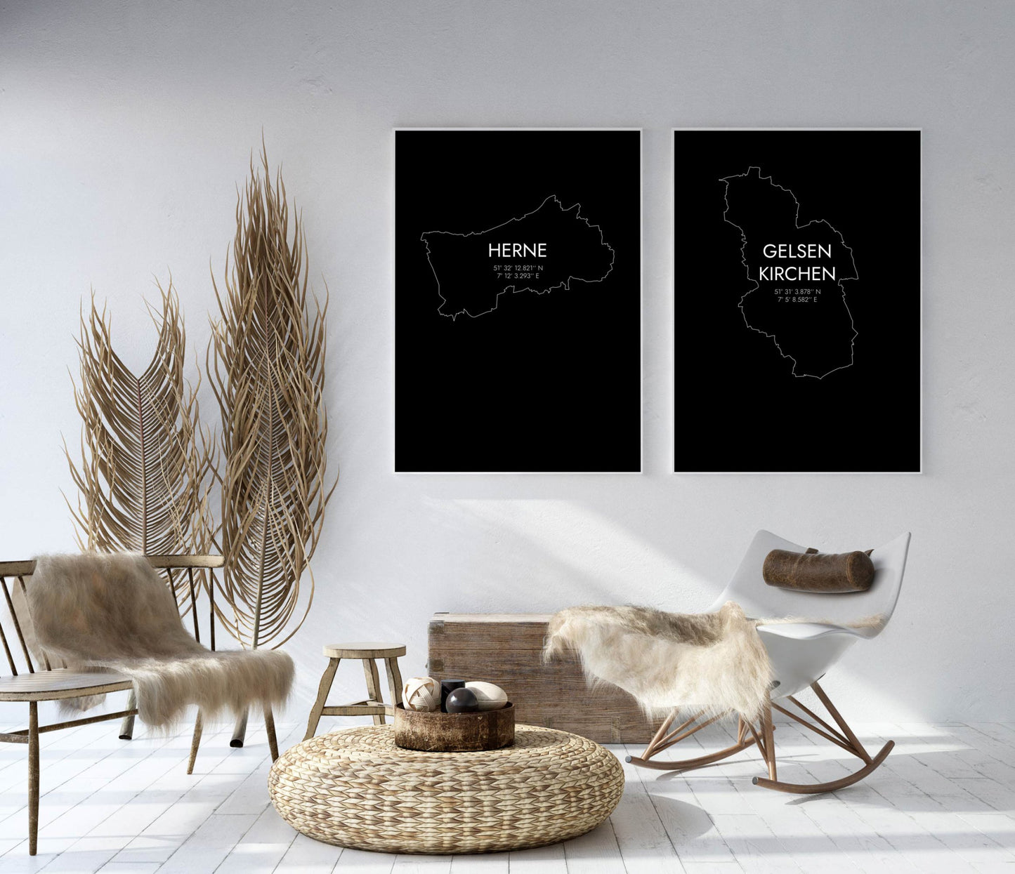 Poster Herne Koordinaten #7