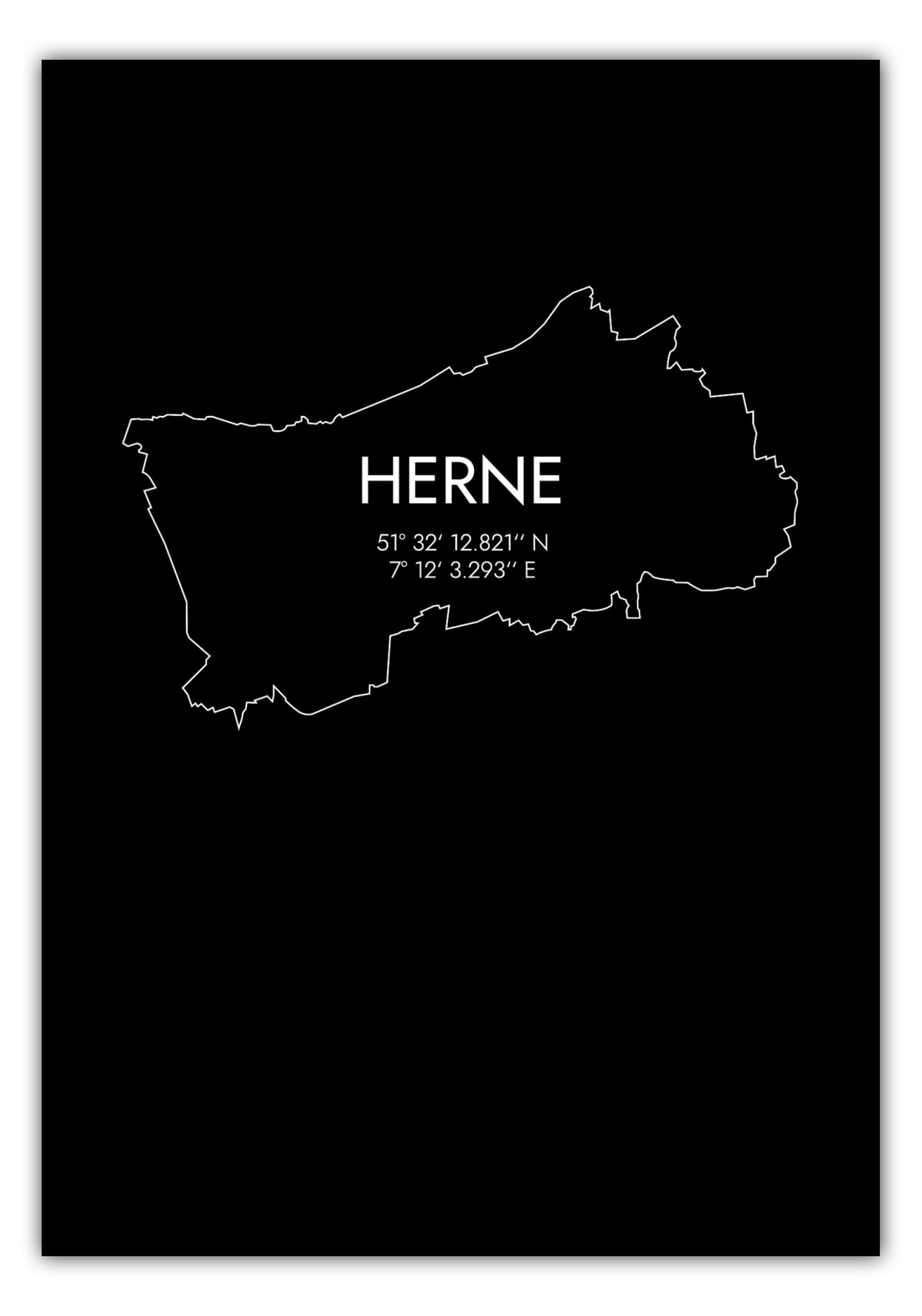 Poster Herne Koordinaten #7